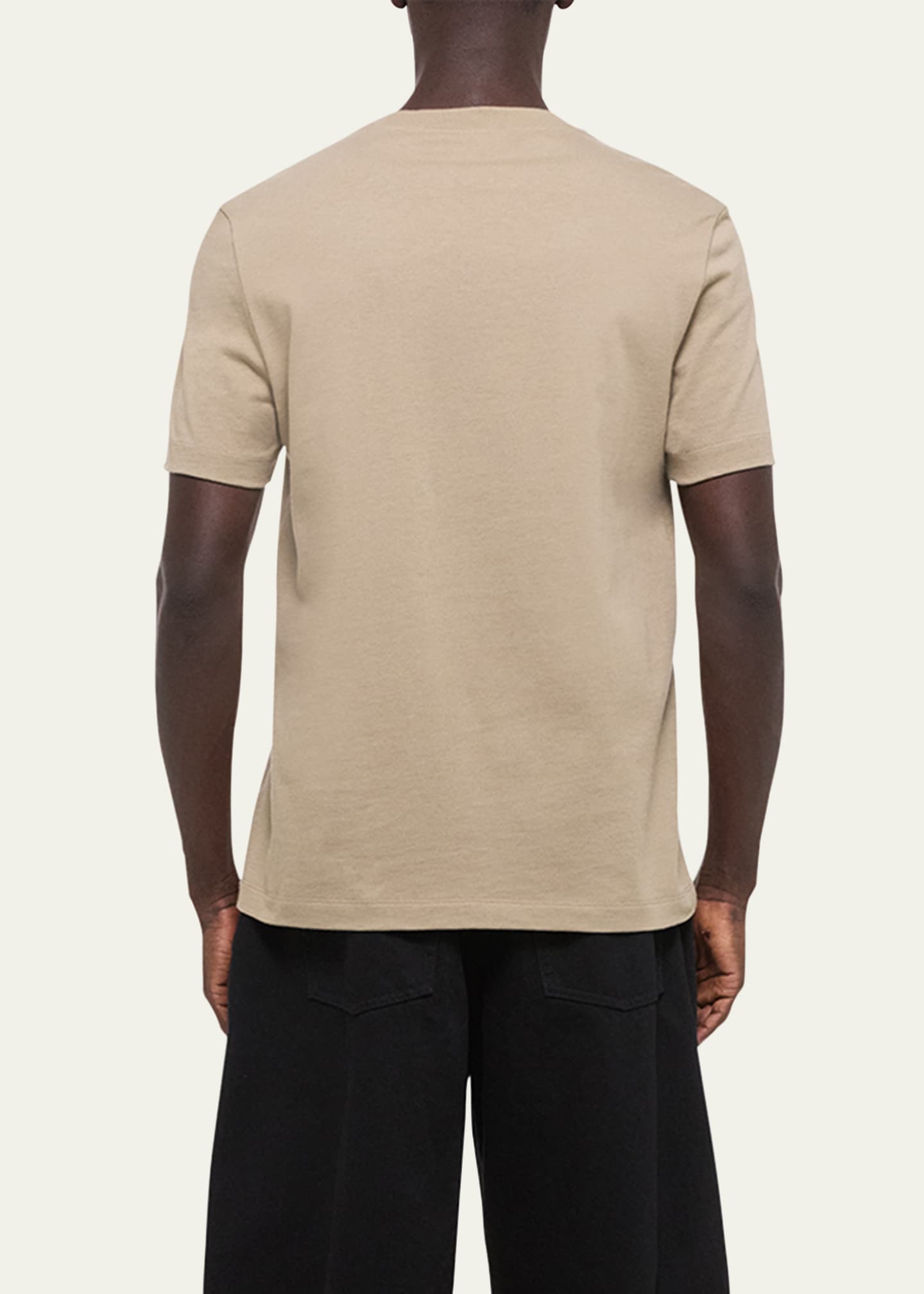Helmut Lang Men's Embossed Cotton T-Shirt Image 3 of 5