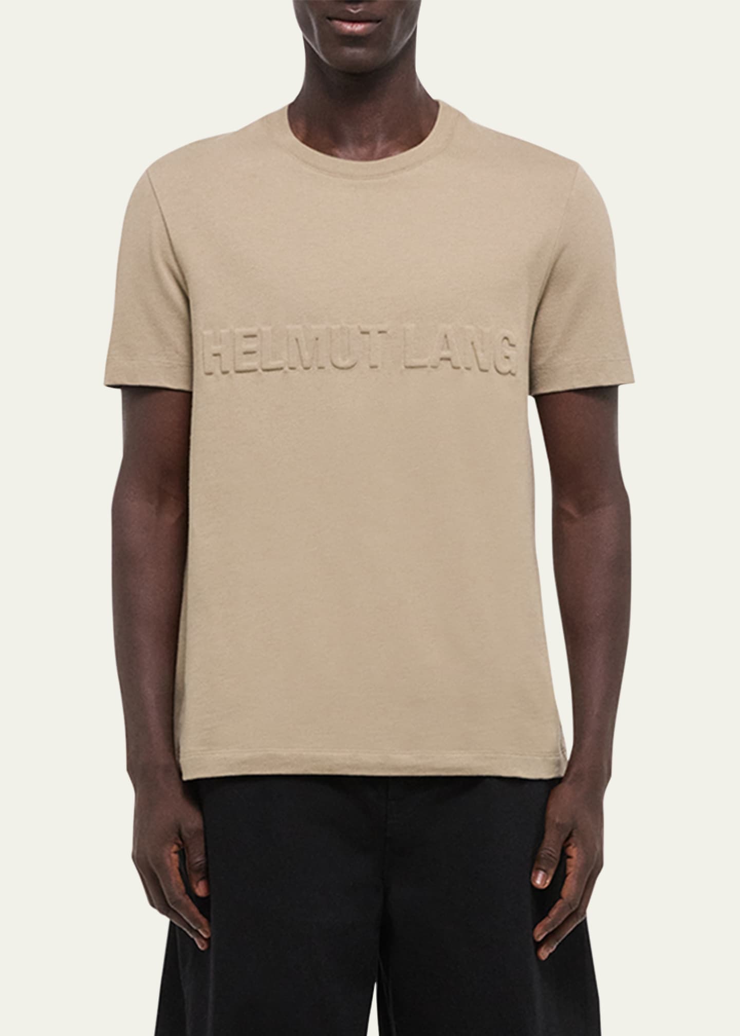 Helmut Lang Men's Embossed Cotton T-Shirt Image 4 of 5