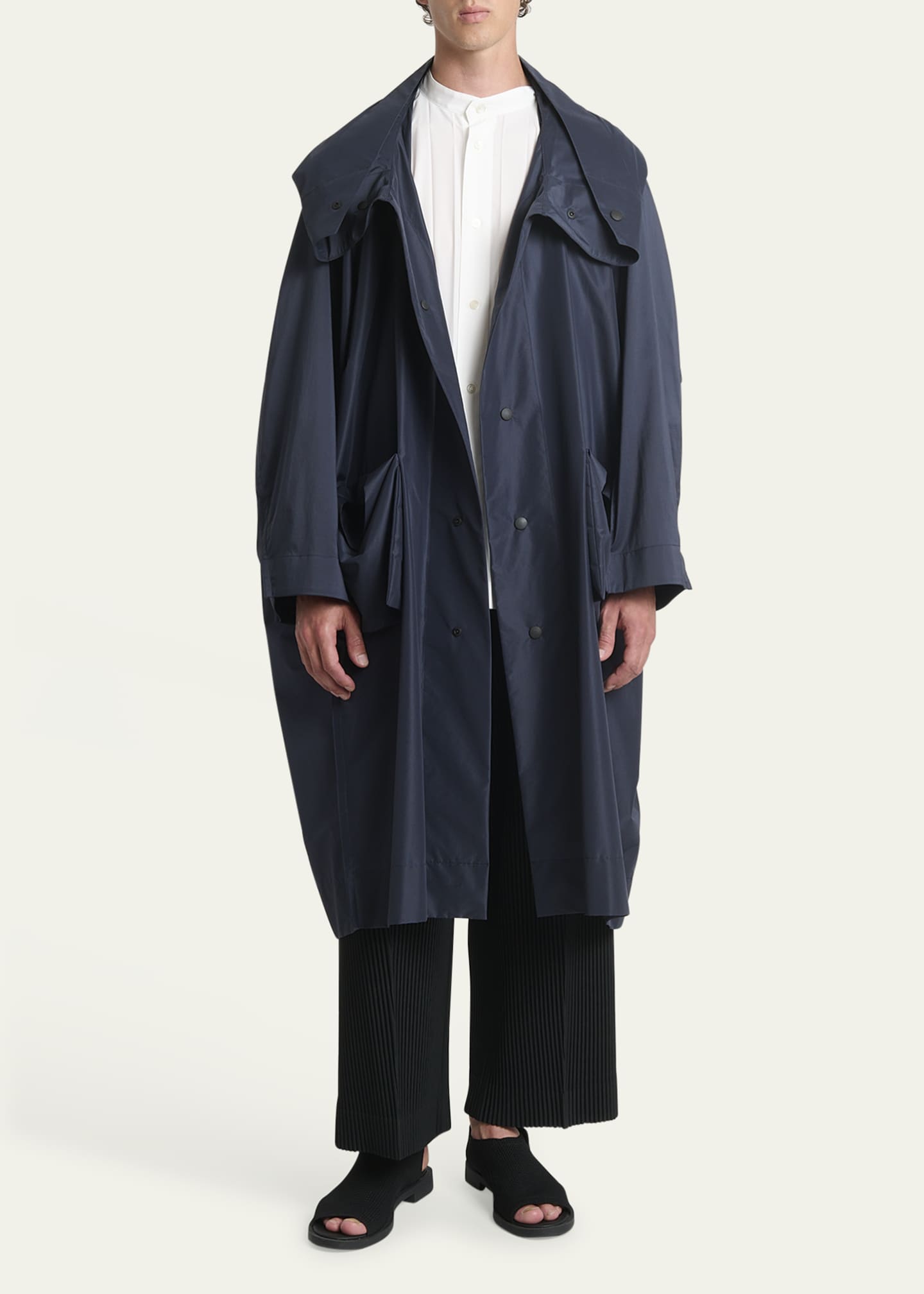 Homme Plisse Issey Miyake Men's Nylon Kite Coat Image 2 of 5