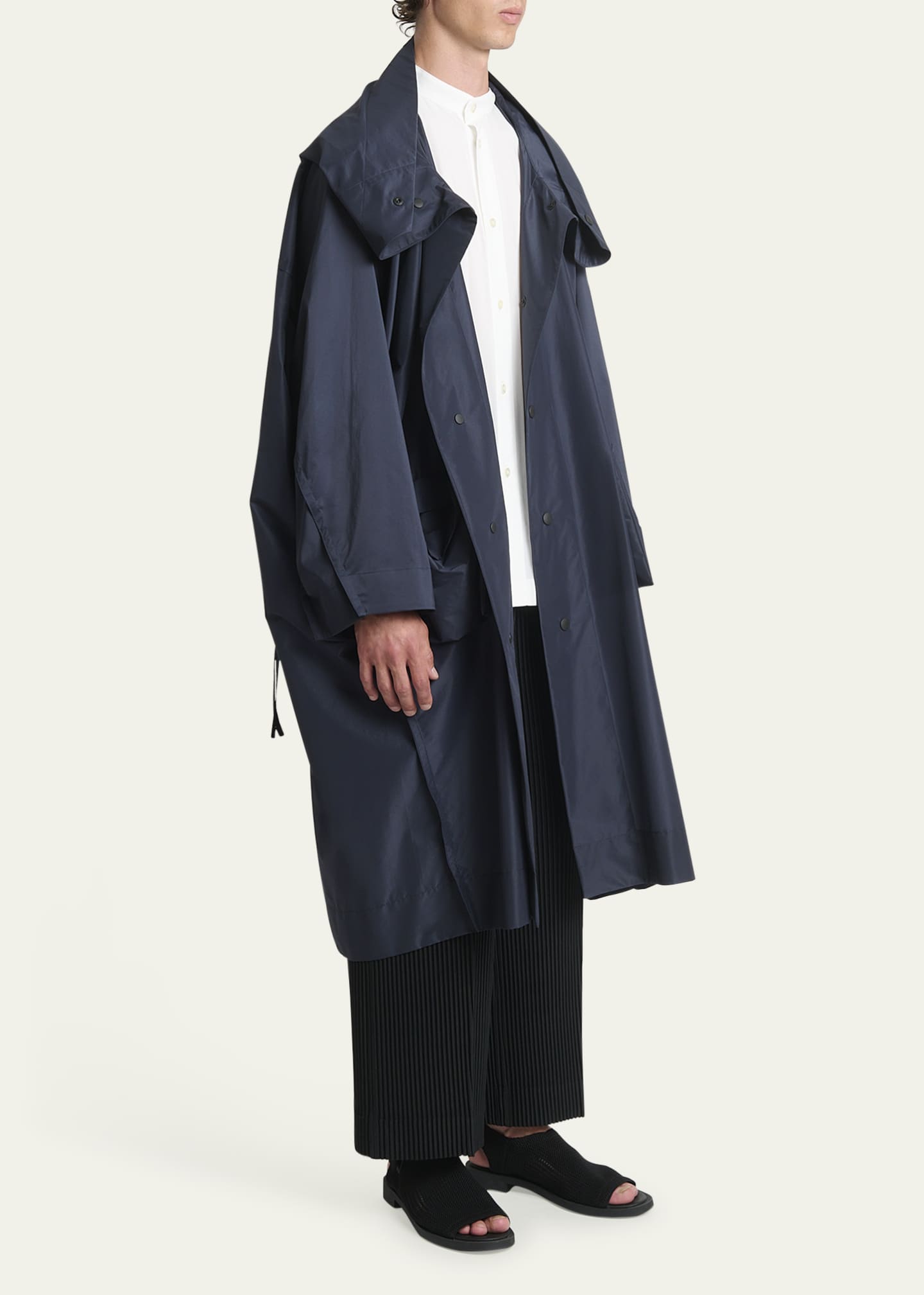 Homme Plisse Issey Miyake Men's Nylon Kite Coat Image 4 of 5