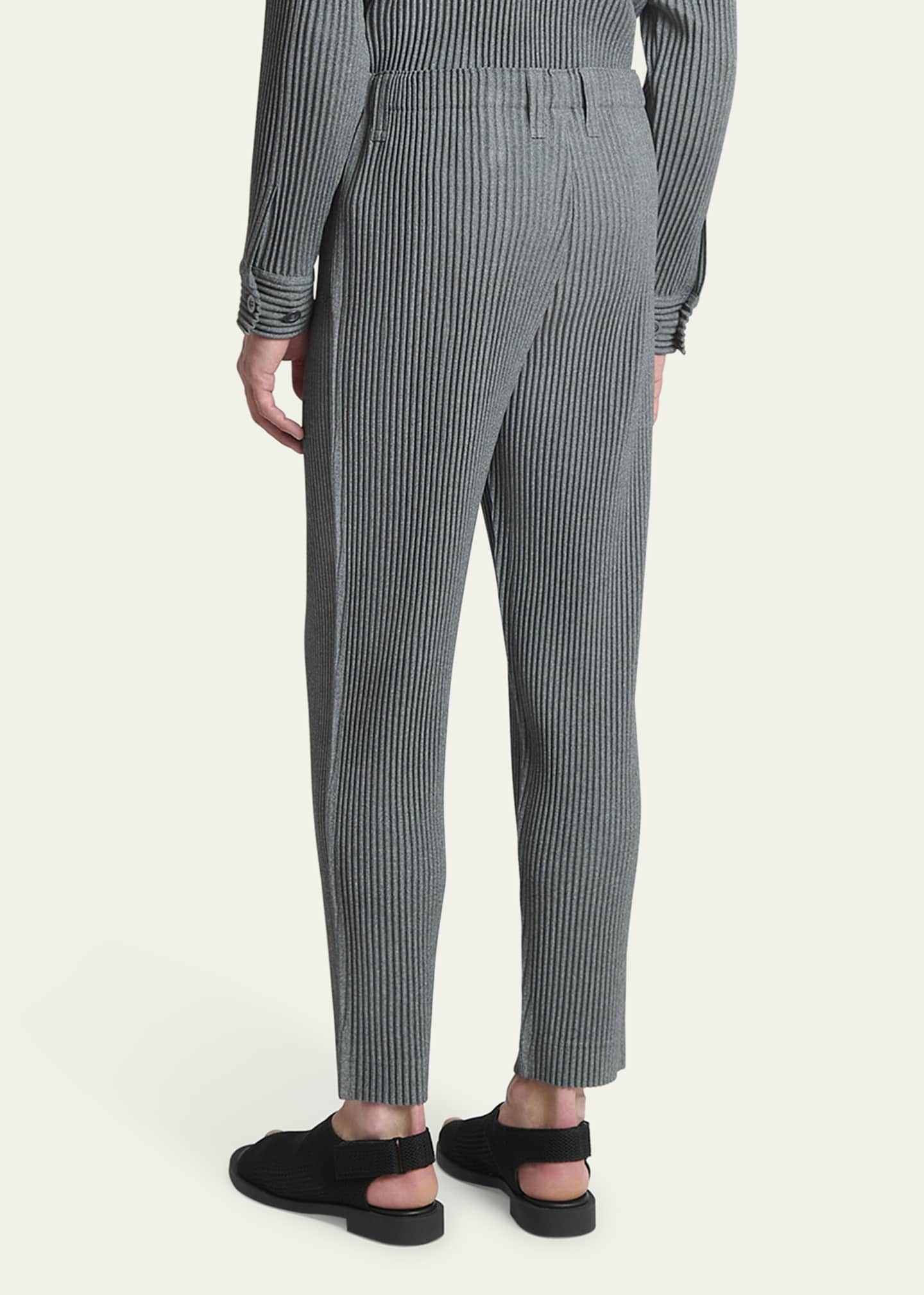 Homme Plisse Issey Miyake Men's Pleated Pull-On Pants Image 3 of 5