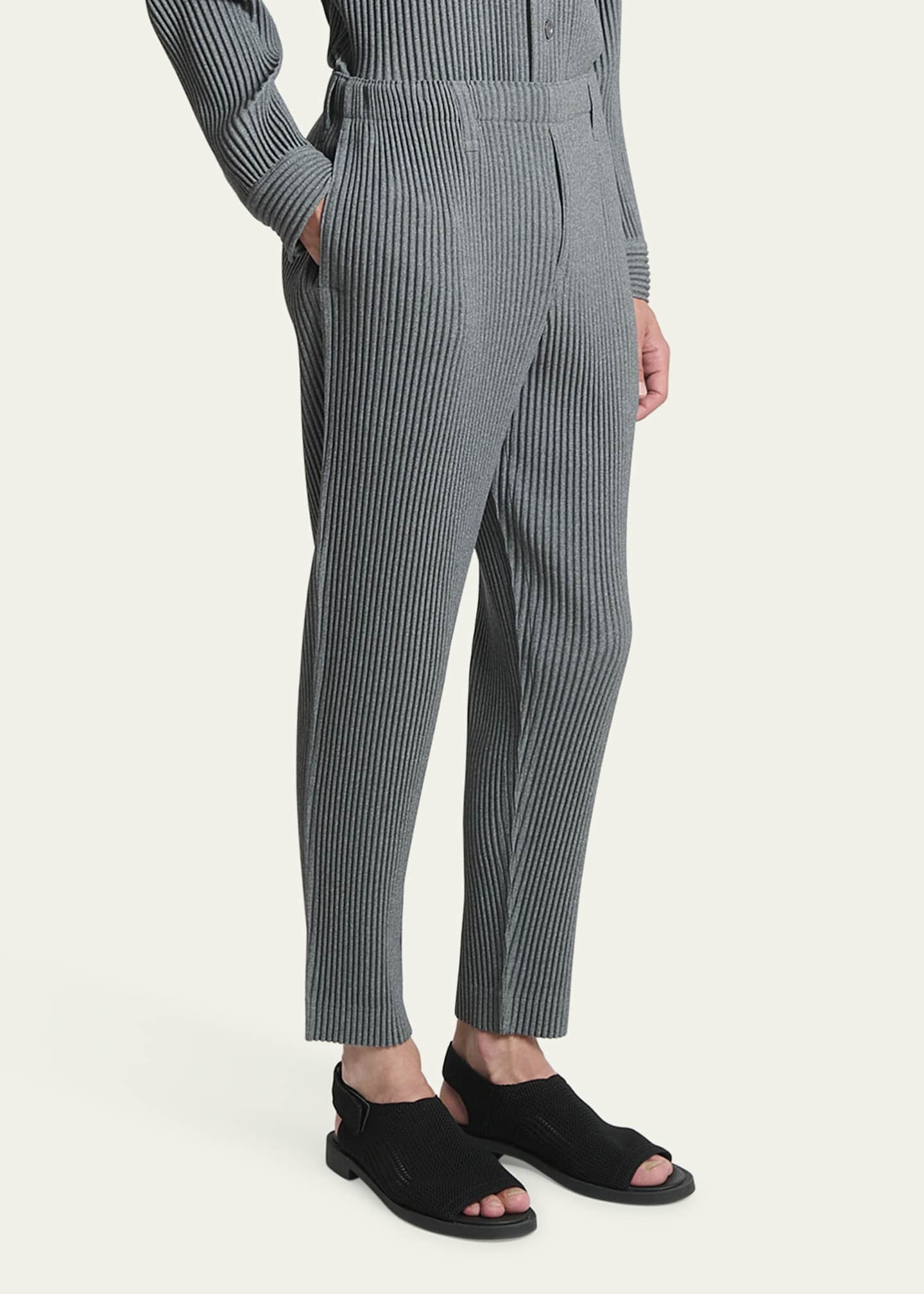 Homme Plisse Issey Miyake Men's Pleated Pull-On Pants Image 4 of 5