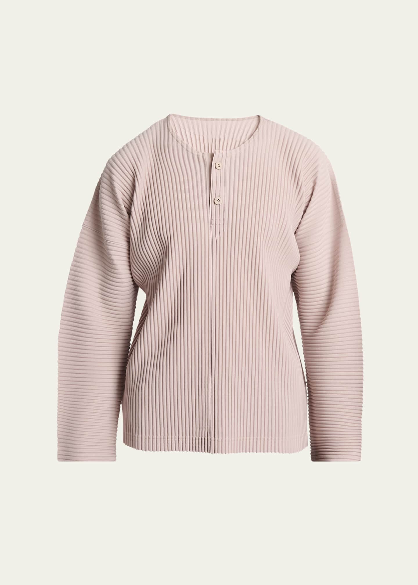 Homme Plisse Issey Miyake Men's February Pleated Henley