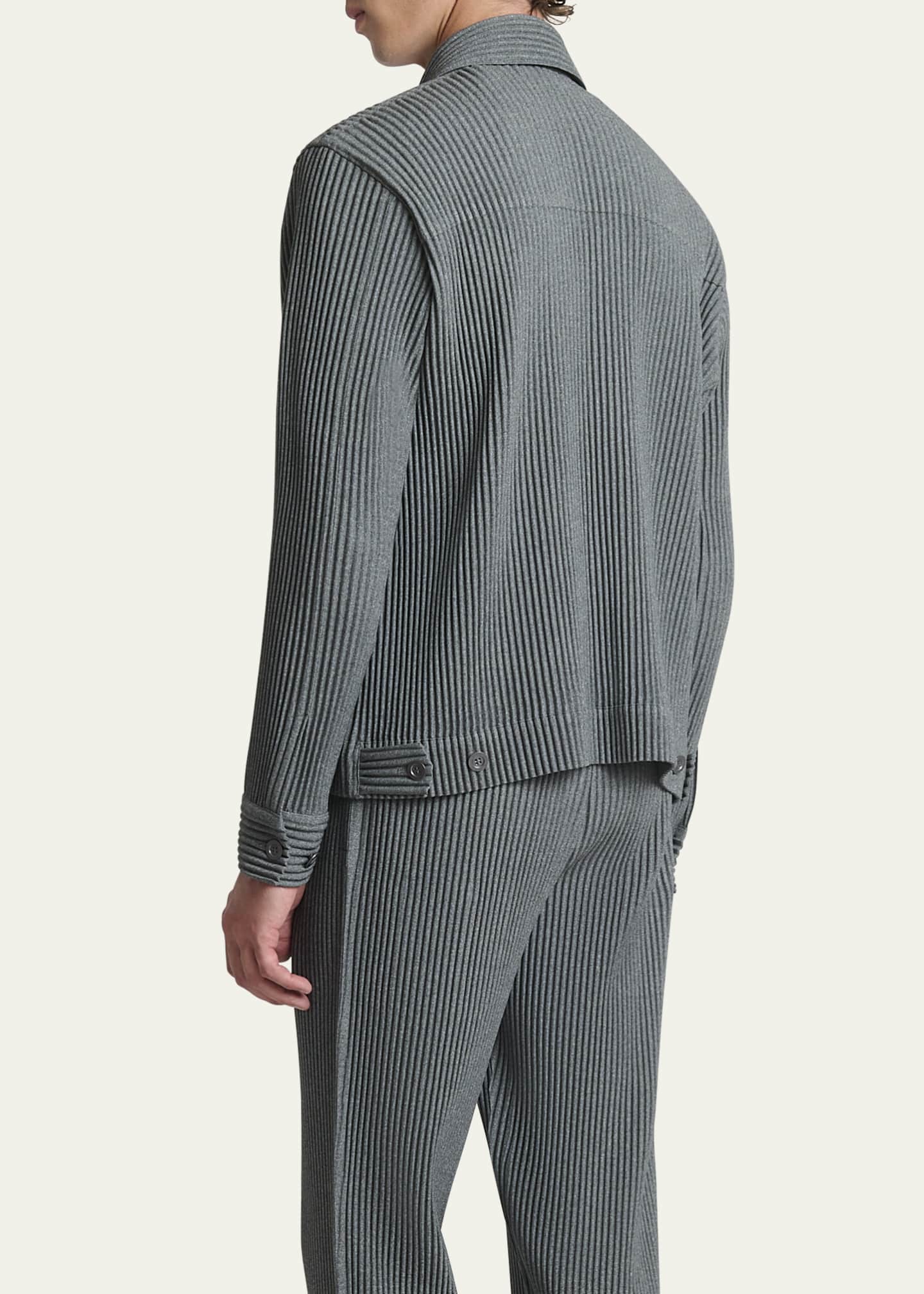Homme Plisse Issey Miyake Men's Pleated Sport Shirt Image 3 of 5