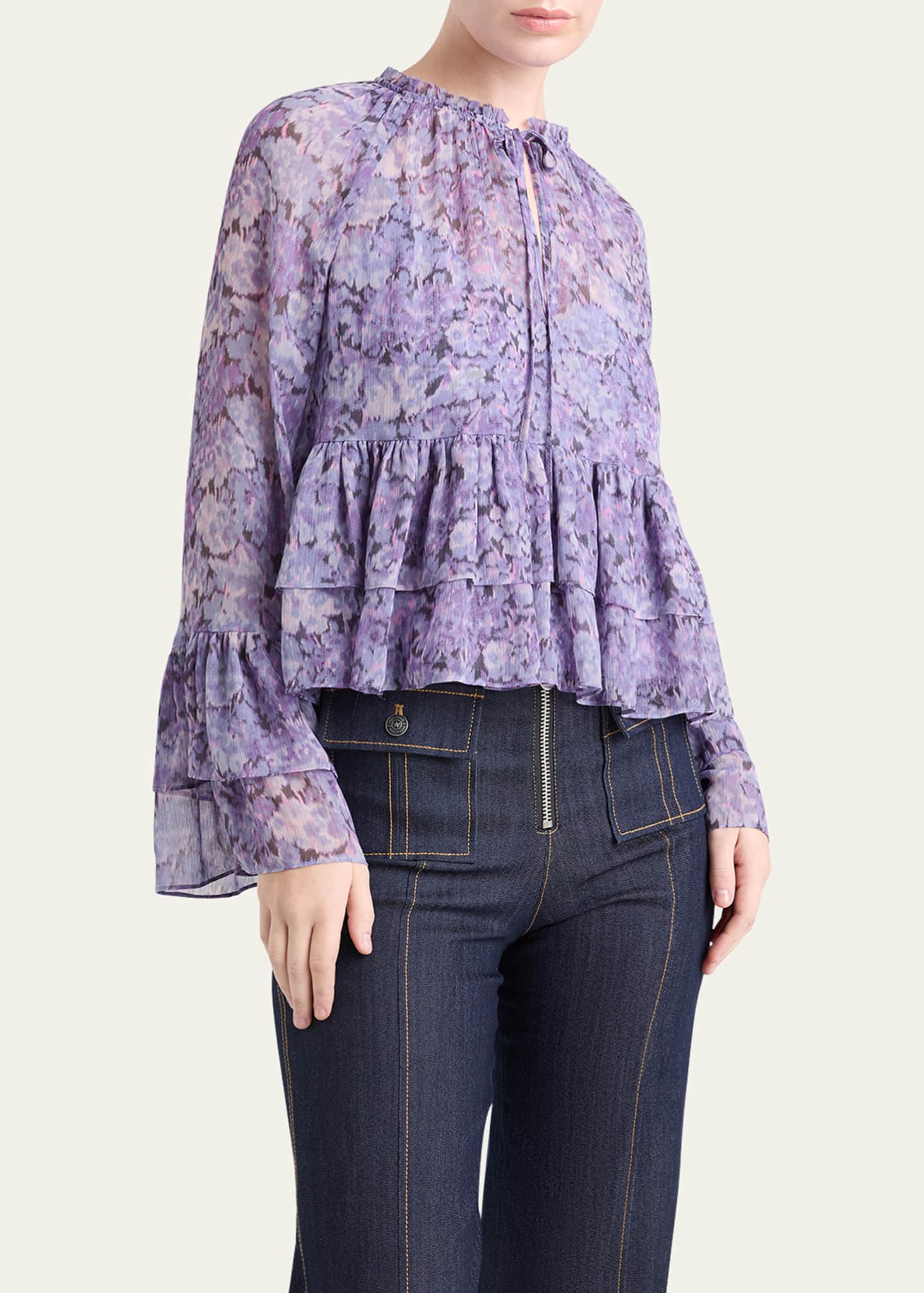 Cinq a Sept Daiya Ruffled Hydrangea Top Image 2 of 3