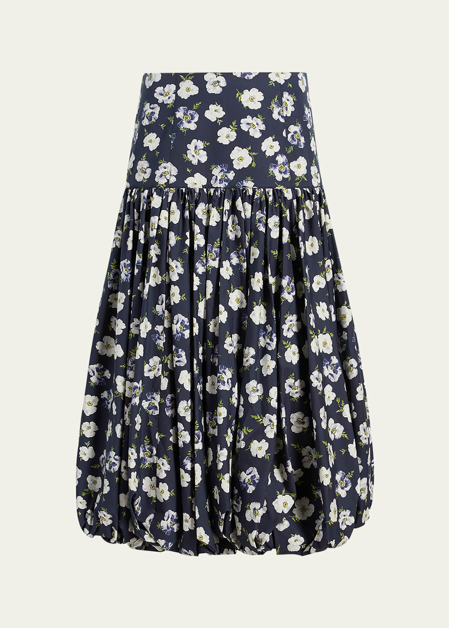 Cinq a Sept Ellah Tossed Poppies Bubble Skirt Image 1 of 3