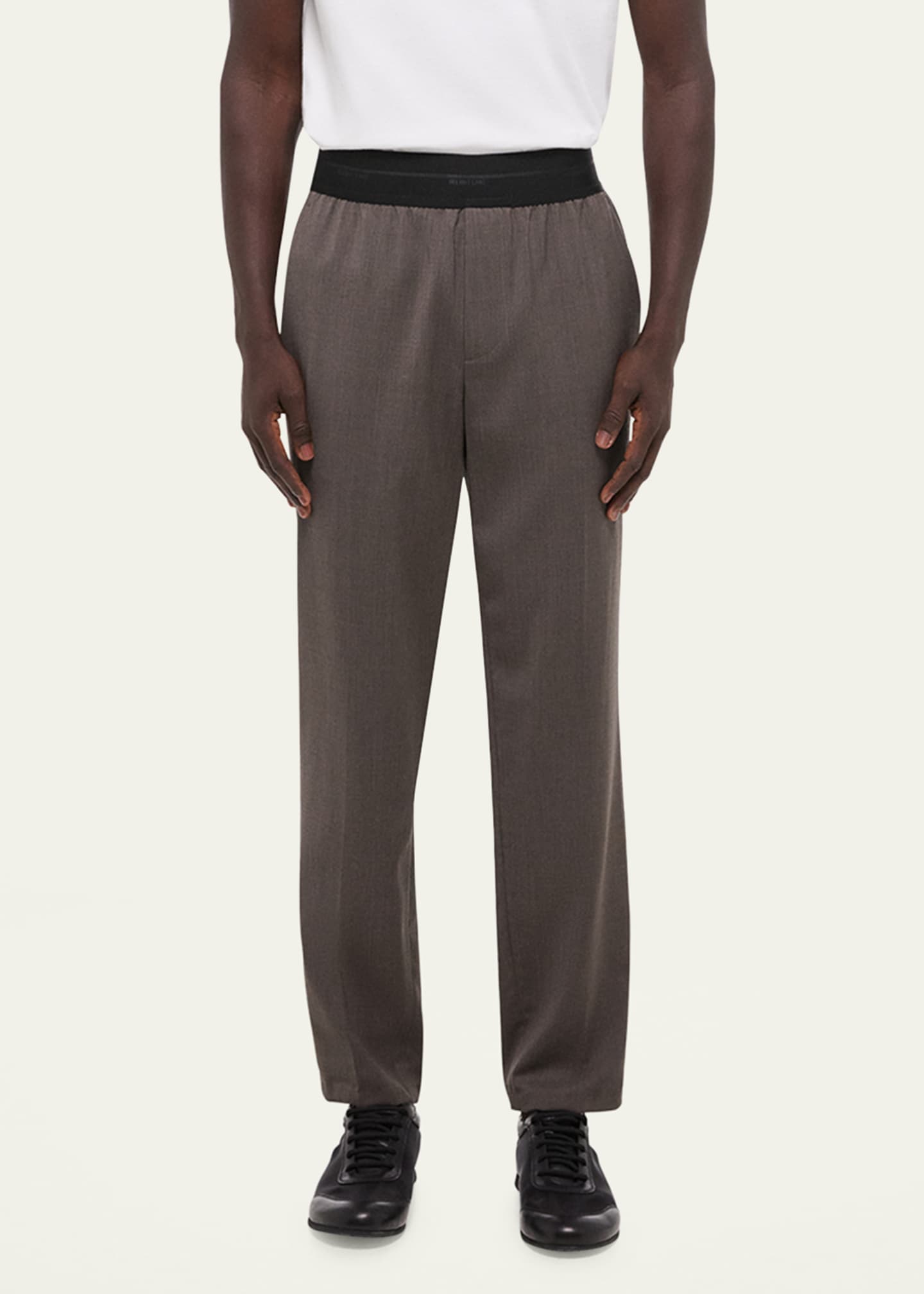 Helmut Lang Men's Tapered Pull-On Trousers Image 4 of 5