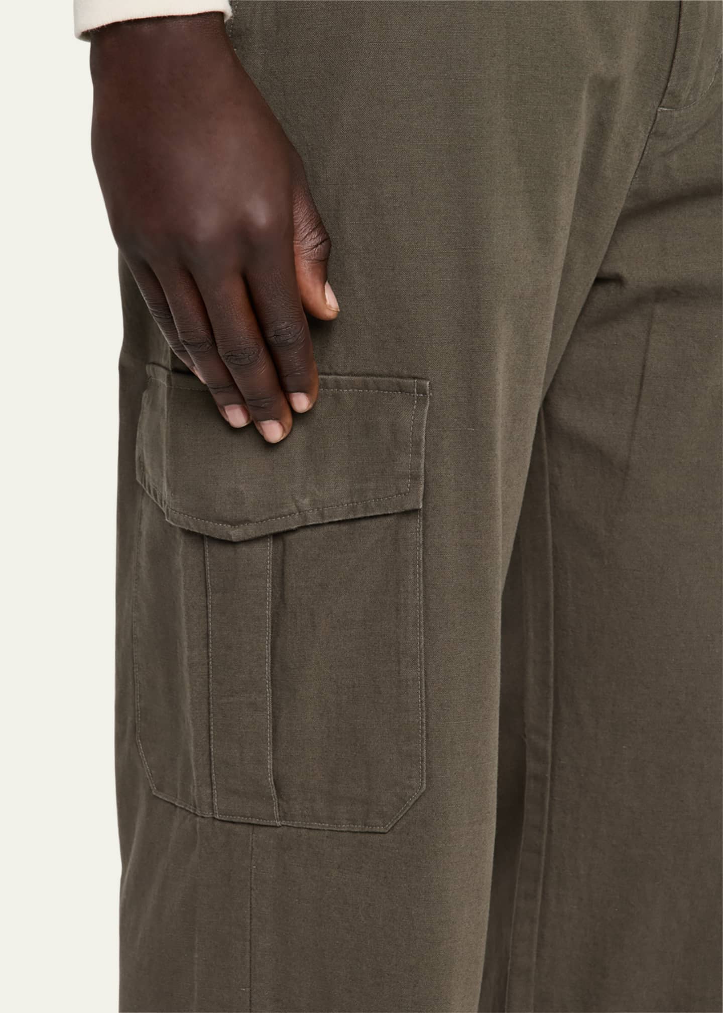 Vince Men's Cotton-Linen Cargo Pants Image 5 of 5