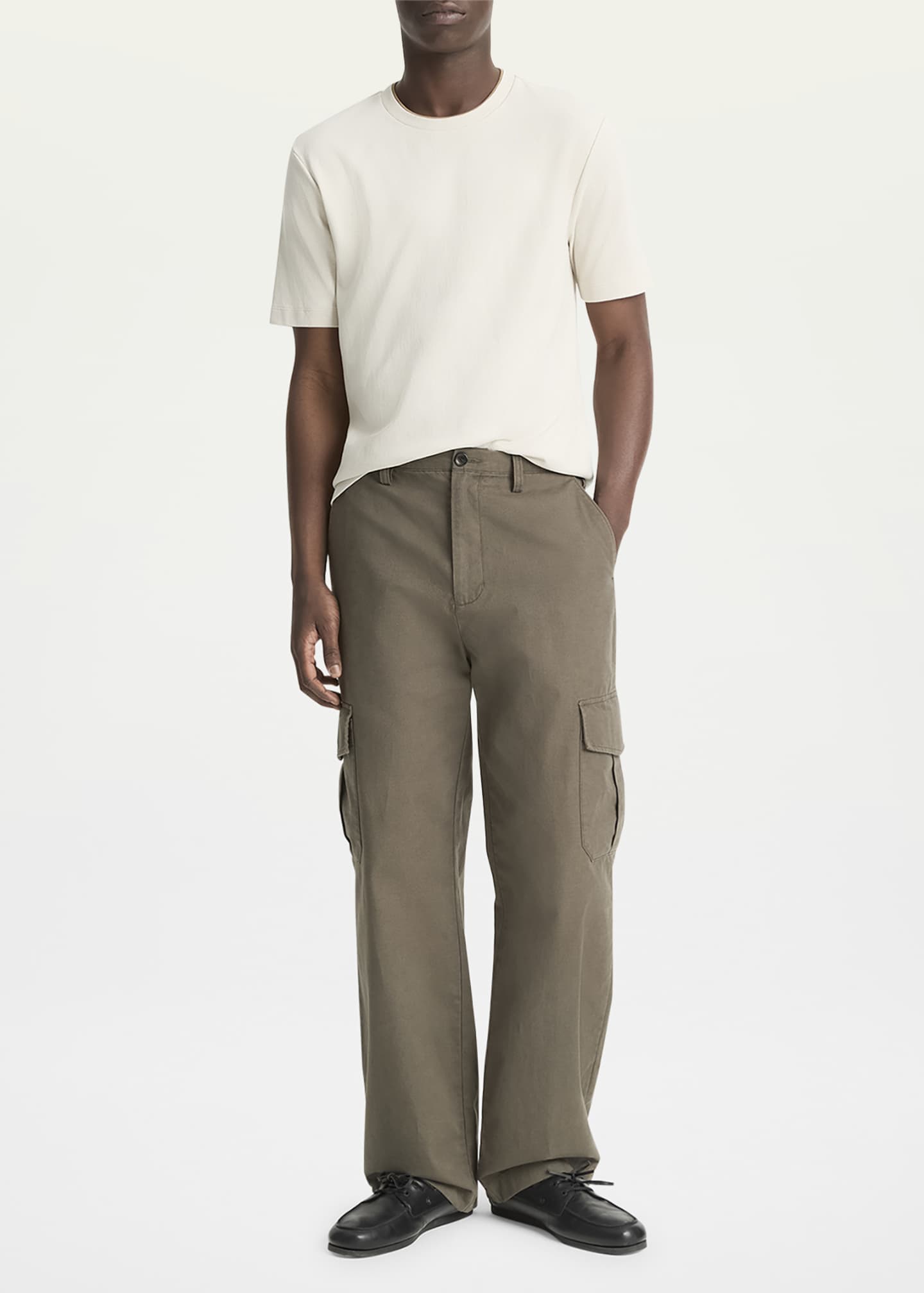 Vince Men's Cotton-Linen Cargo Pants - Bergdorf Goodman