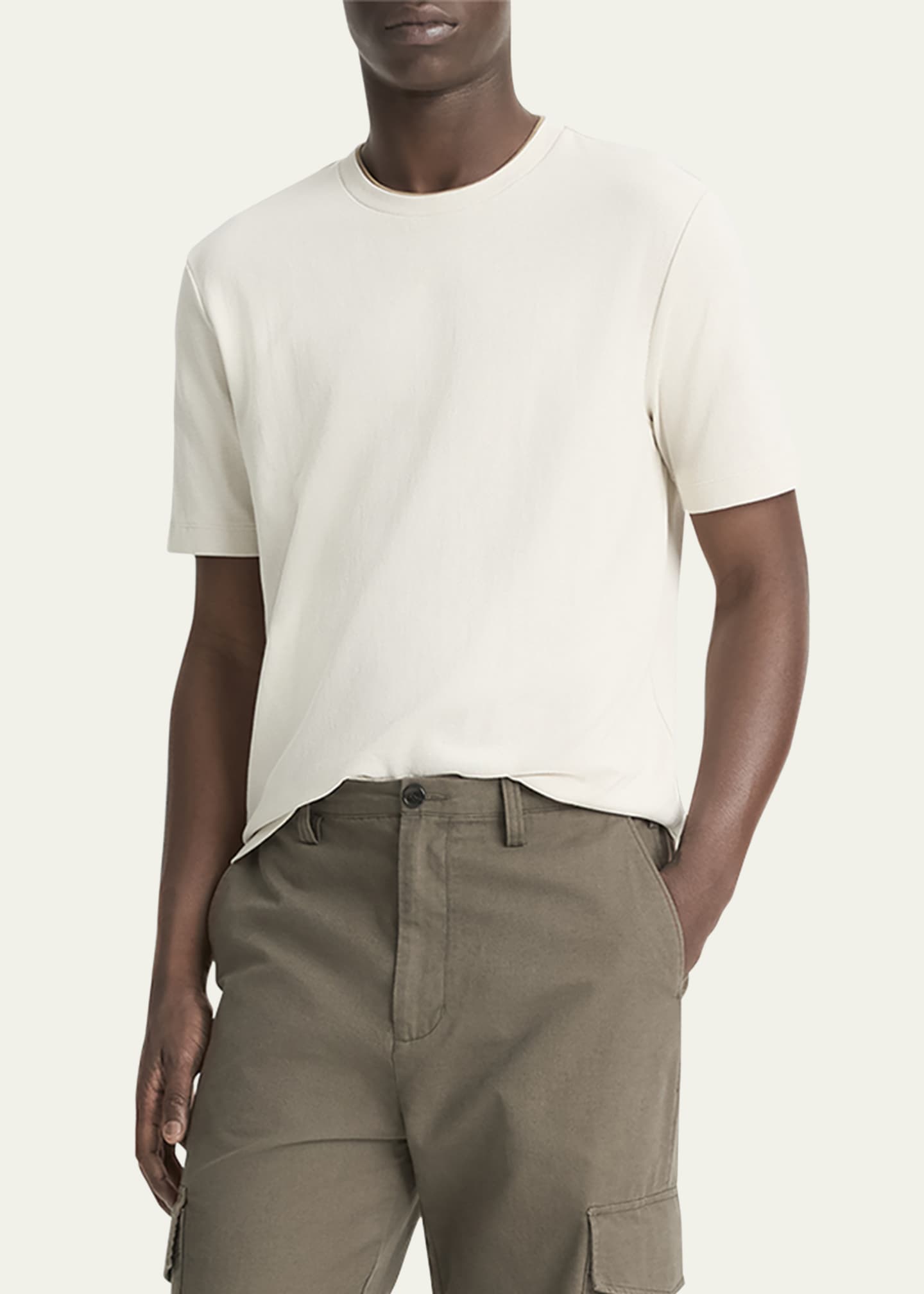 Vince Men's Cotton-Linen Cargo Pants - Bergdorf Goodman