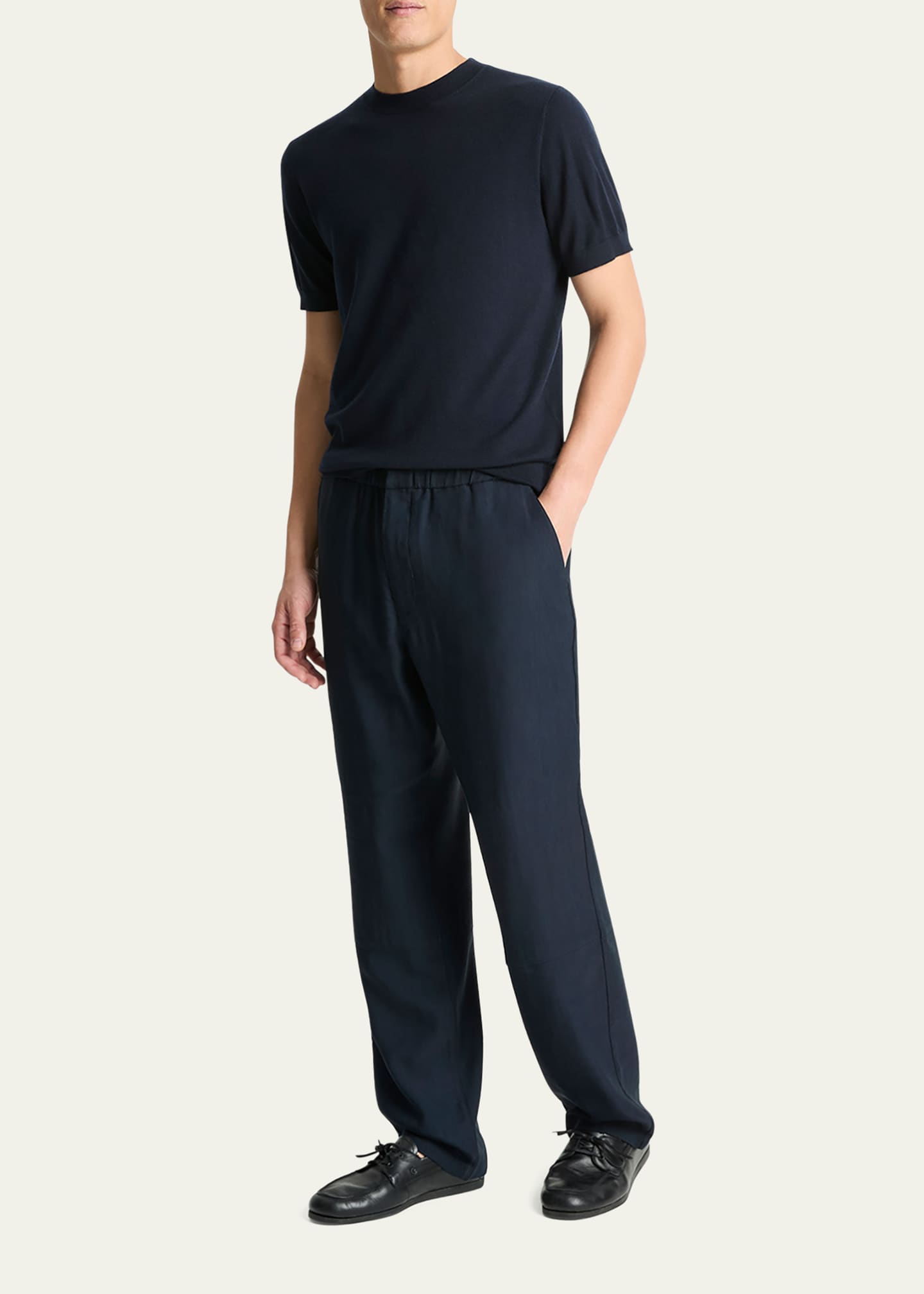 Vince Men's Compact Linen Louie Pants Image 2 of 4
