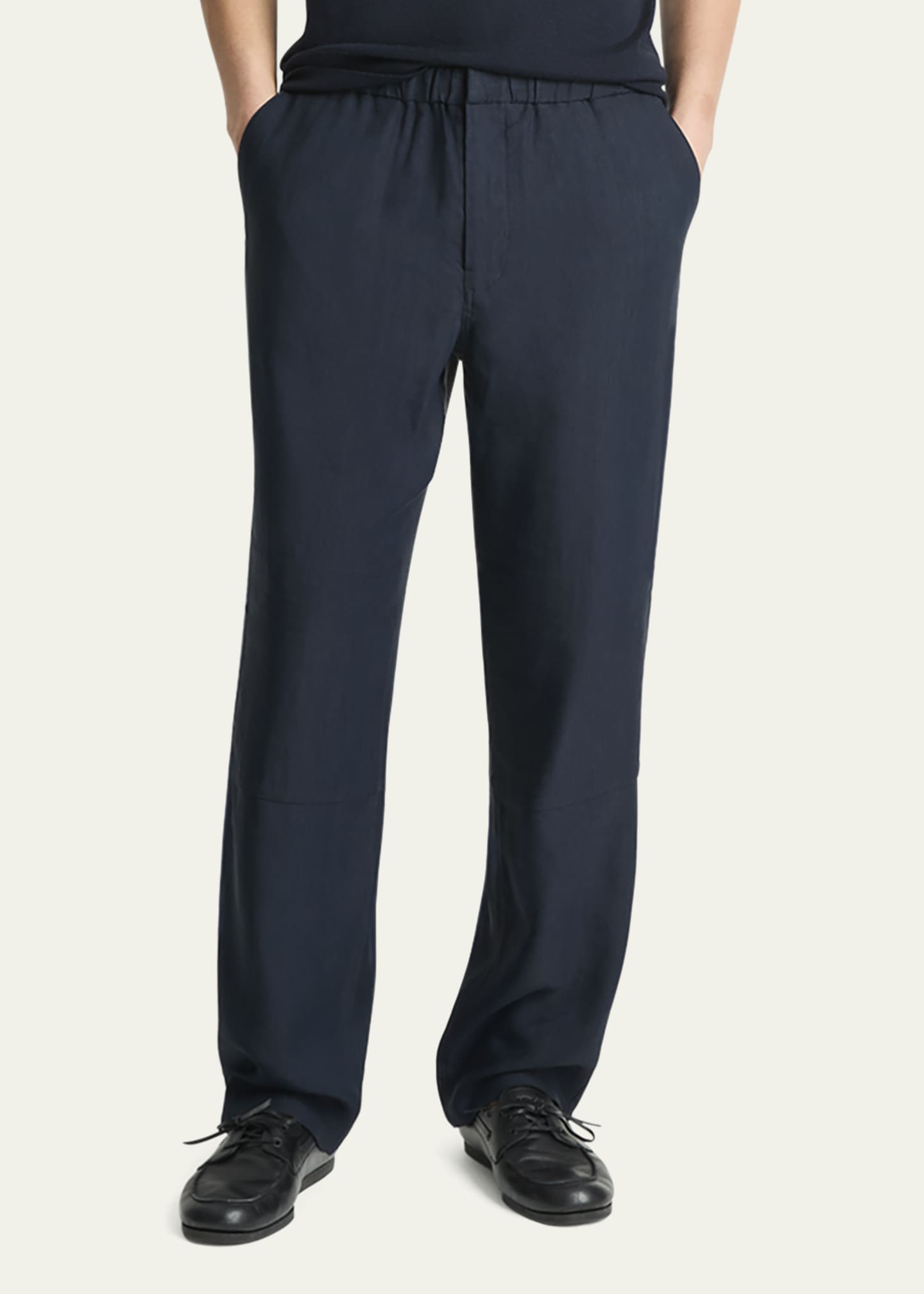 Vince Men's Compact Linen Louie Pants Image 4 of 4