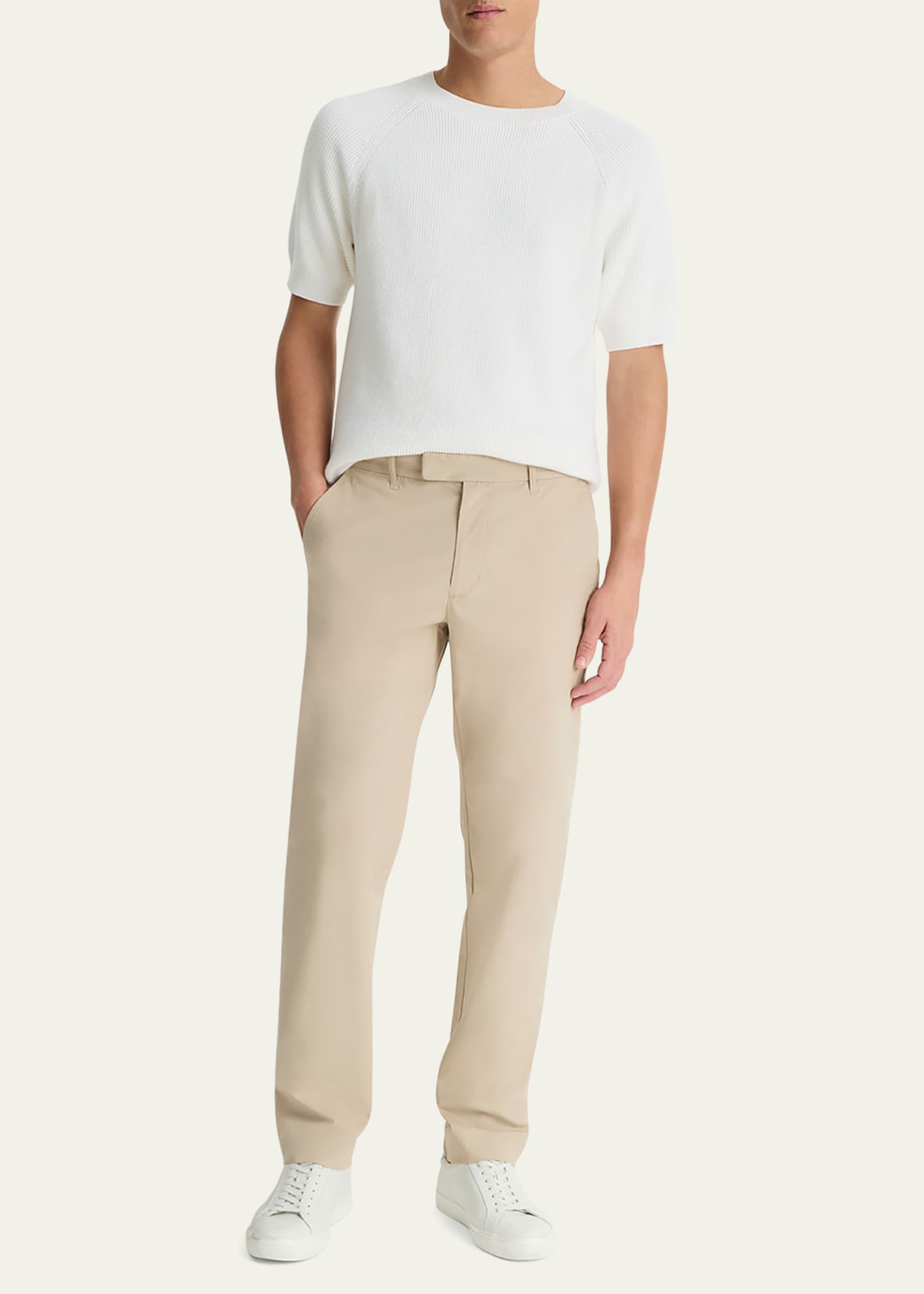 Vince Men's Extended-Tab Cotton Pants Image 2 of 4