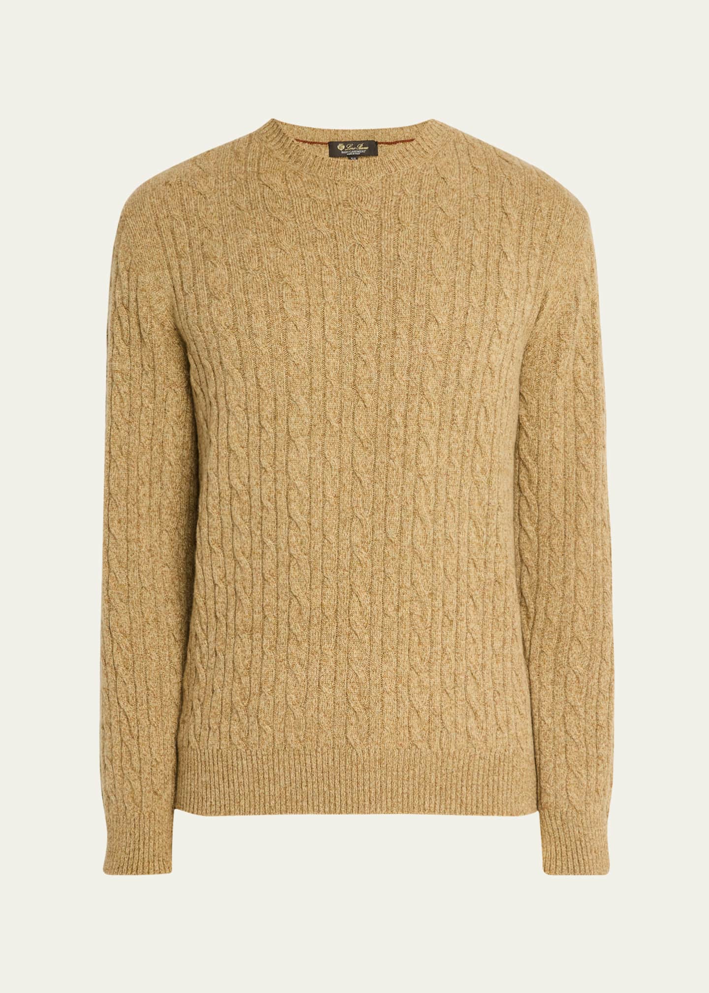 Loro Piana ベビーキャッシュミア セーター 38 Loro Piana Men's Treccia Baby Cashmere Crewneck Sweater - Bergdorf