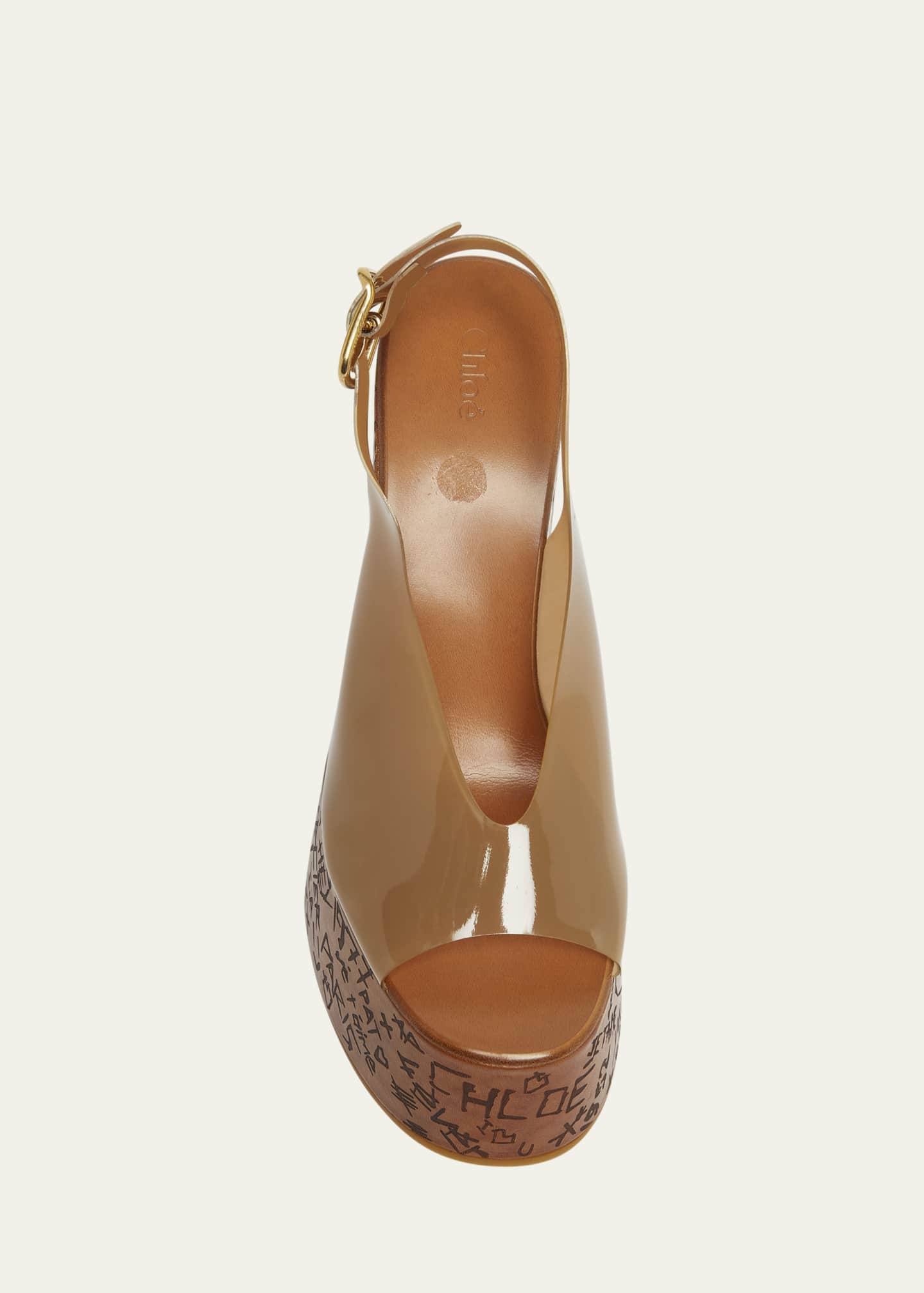 Chloe Maxime Jelly Slingback Platform Sandals Image 6 of 6