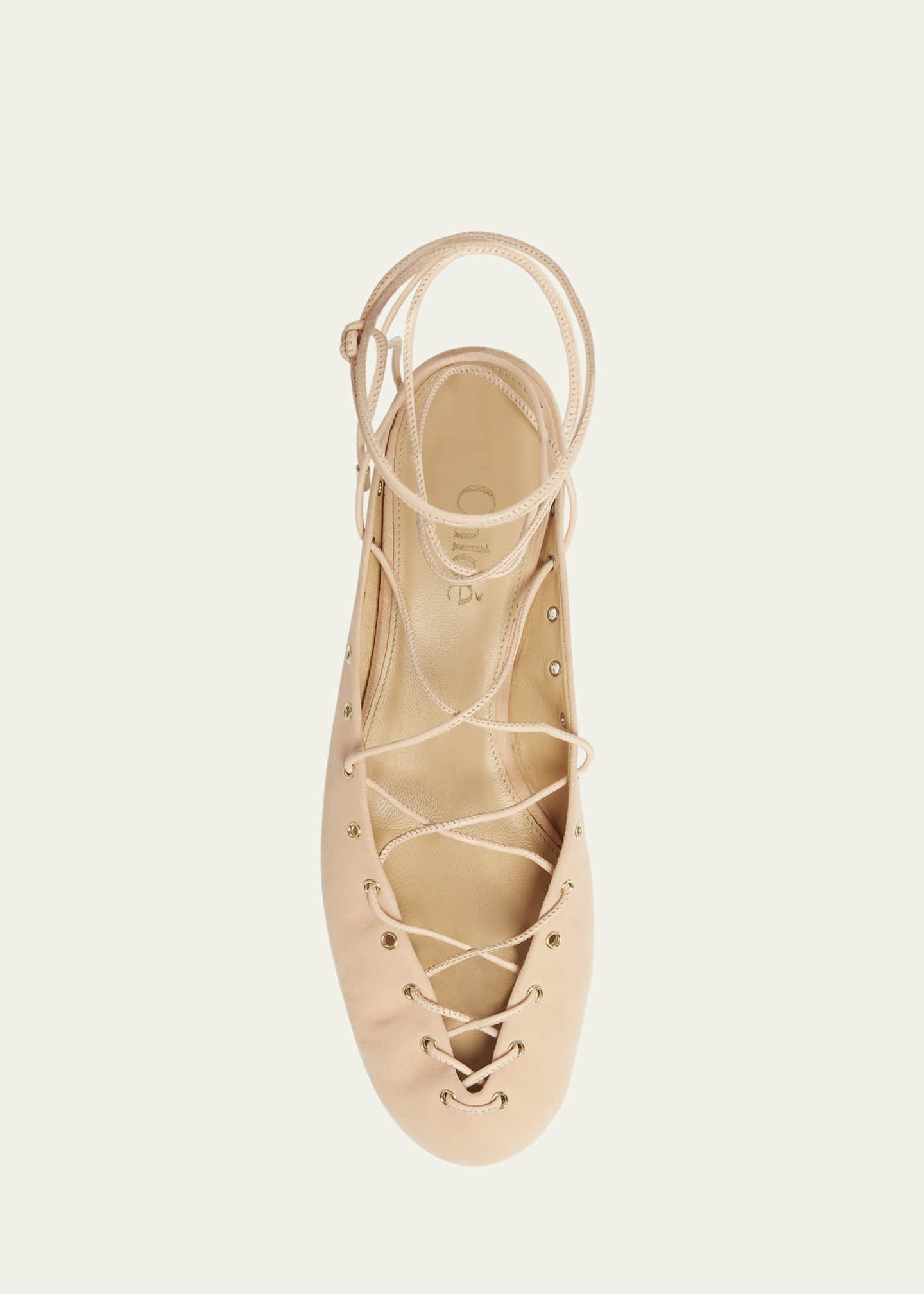 Chloe Ghiles Suede Ankle-Wrap Pumps Image 6 of 6