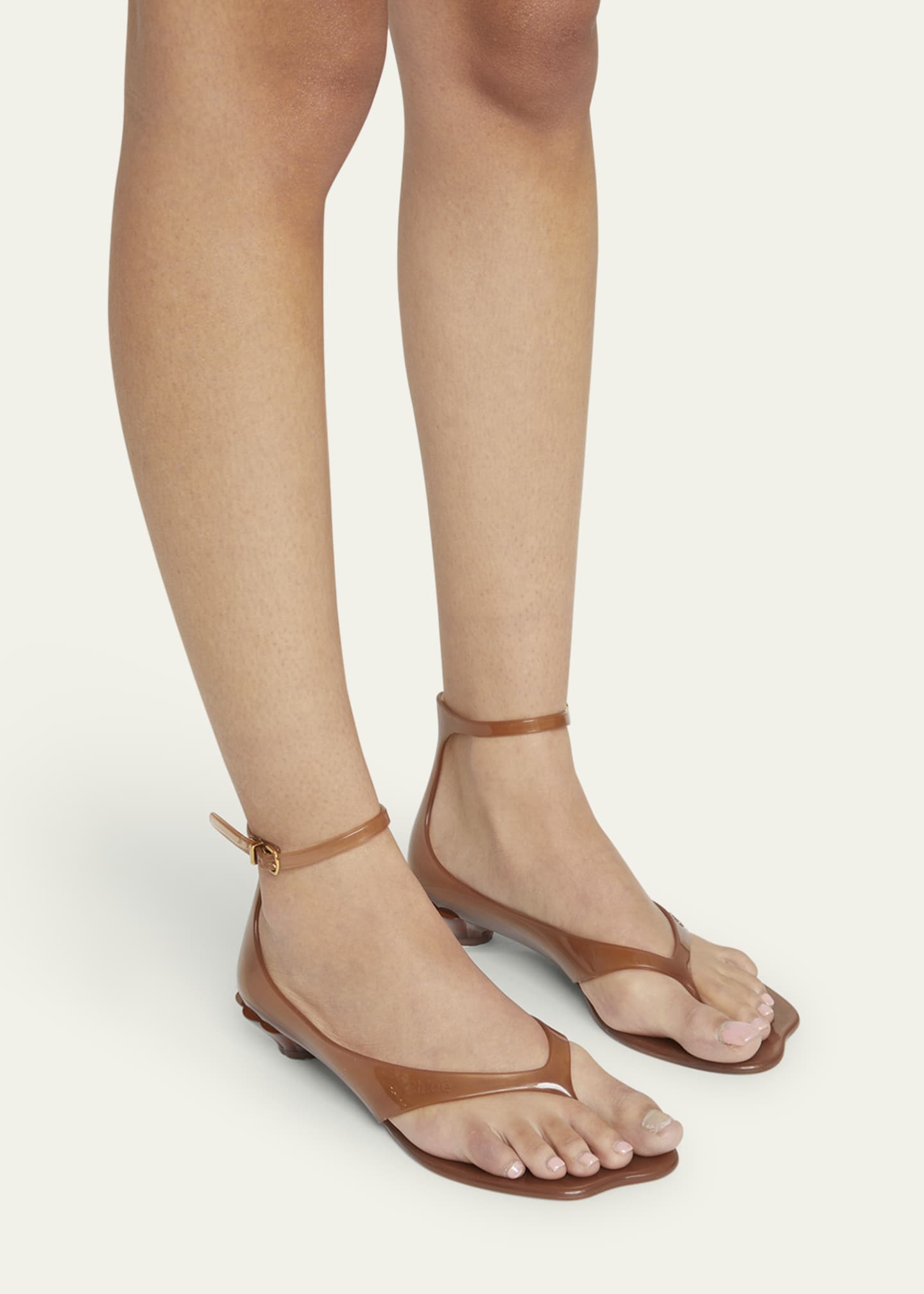 Chloe Jelly Thong Ankle-Strap Sandals Image 2 of 6