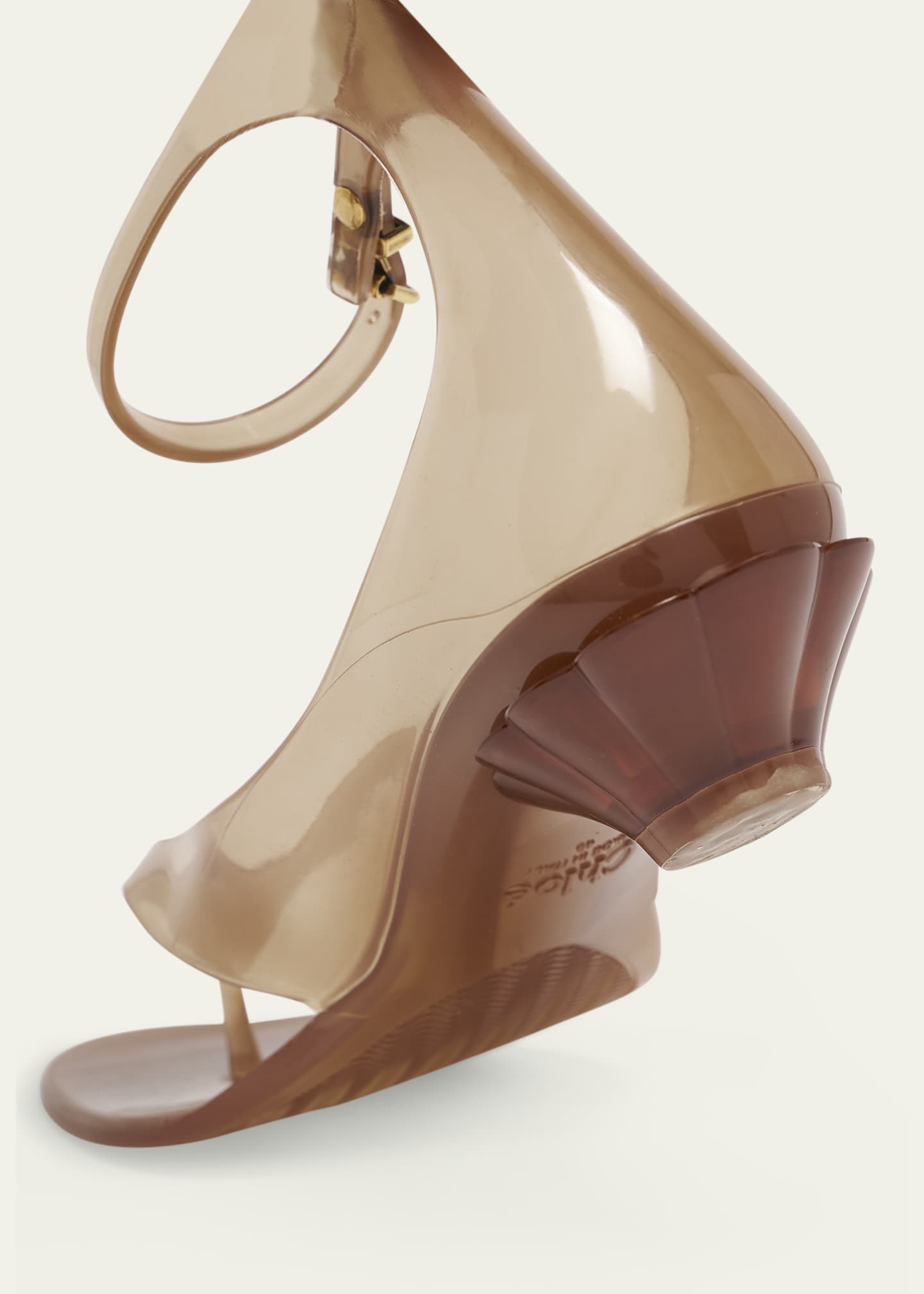 Chloe Jelly Thong Ankle-Strap Sandals Image 5 of 6
