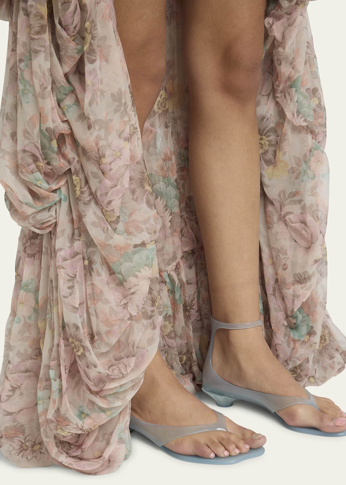 Chloe Jelly Thong Ankle-Strap Sandals Image 2 of 6