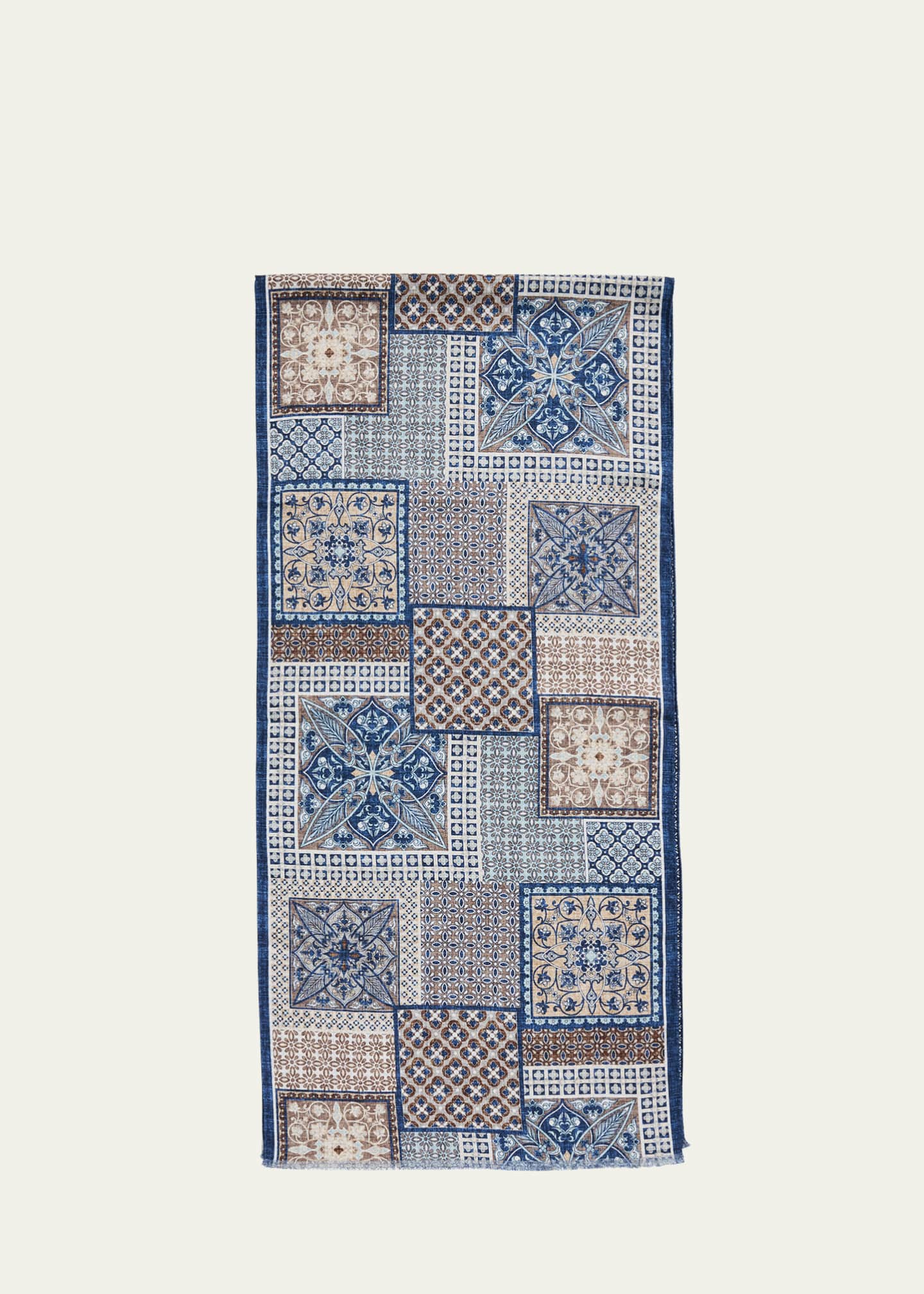 Rosi Collection Men's Double-Face Silk Scarf Image 1 of 4