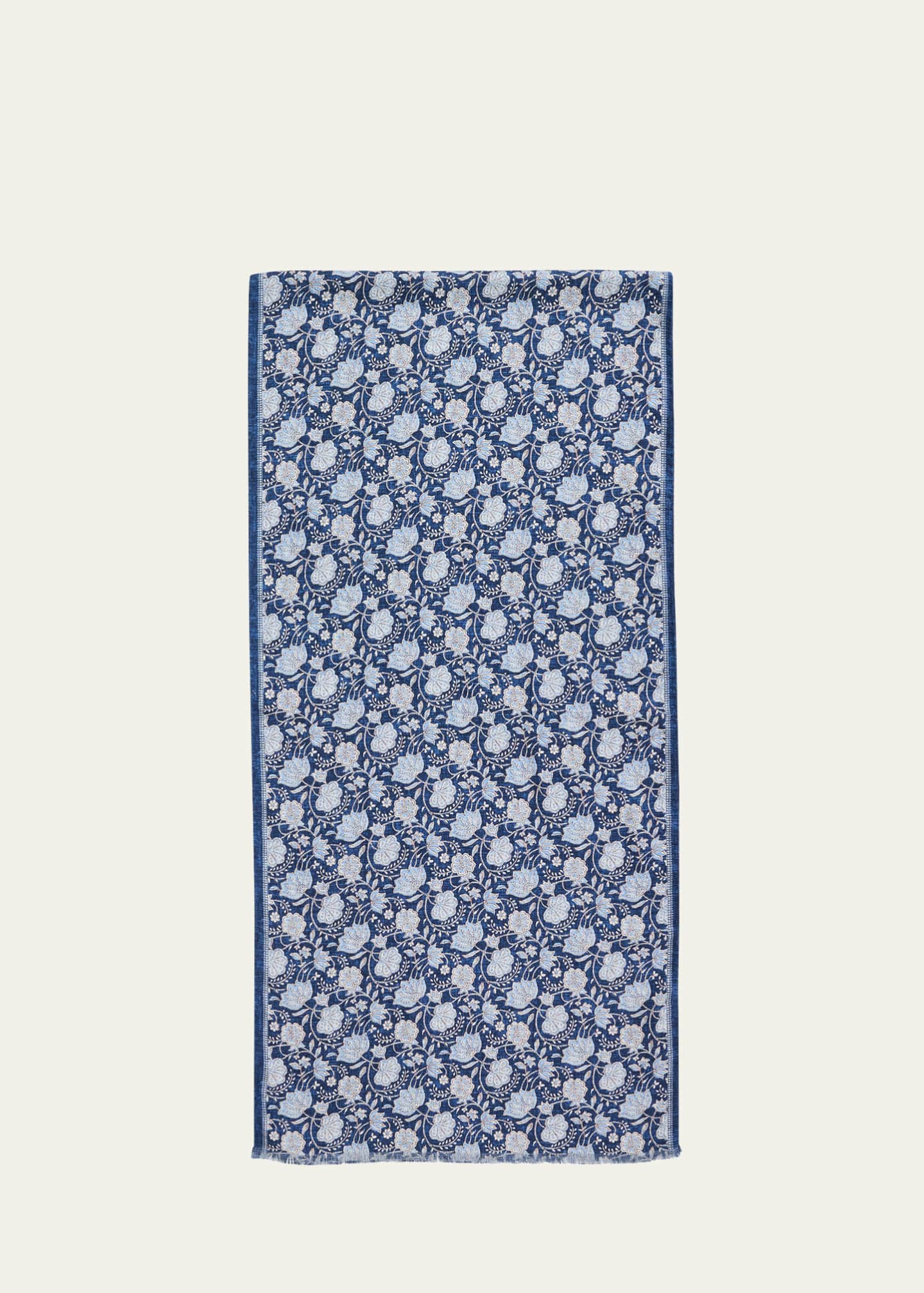 Rosi Collection Men's Silk Double-Face Scarf Image 1 of 4