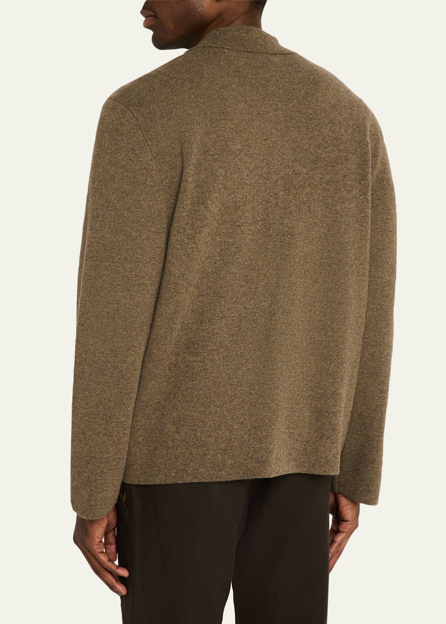 Le Kasha Men's Mogod Cashmere Knit Shirt Jacket Image 3 of 5