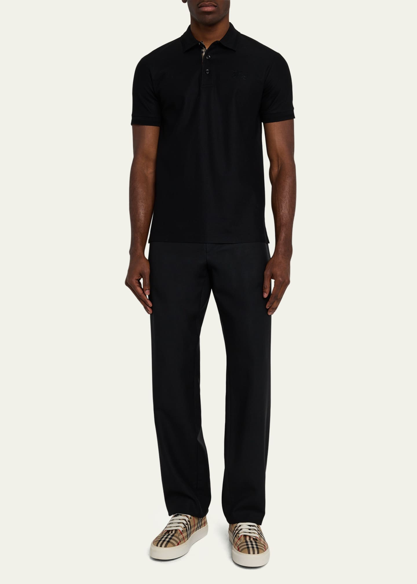 Burberry Men's Eddie EKD Polo Shirt Image 2 of 5