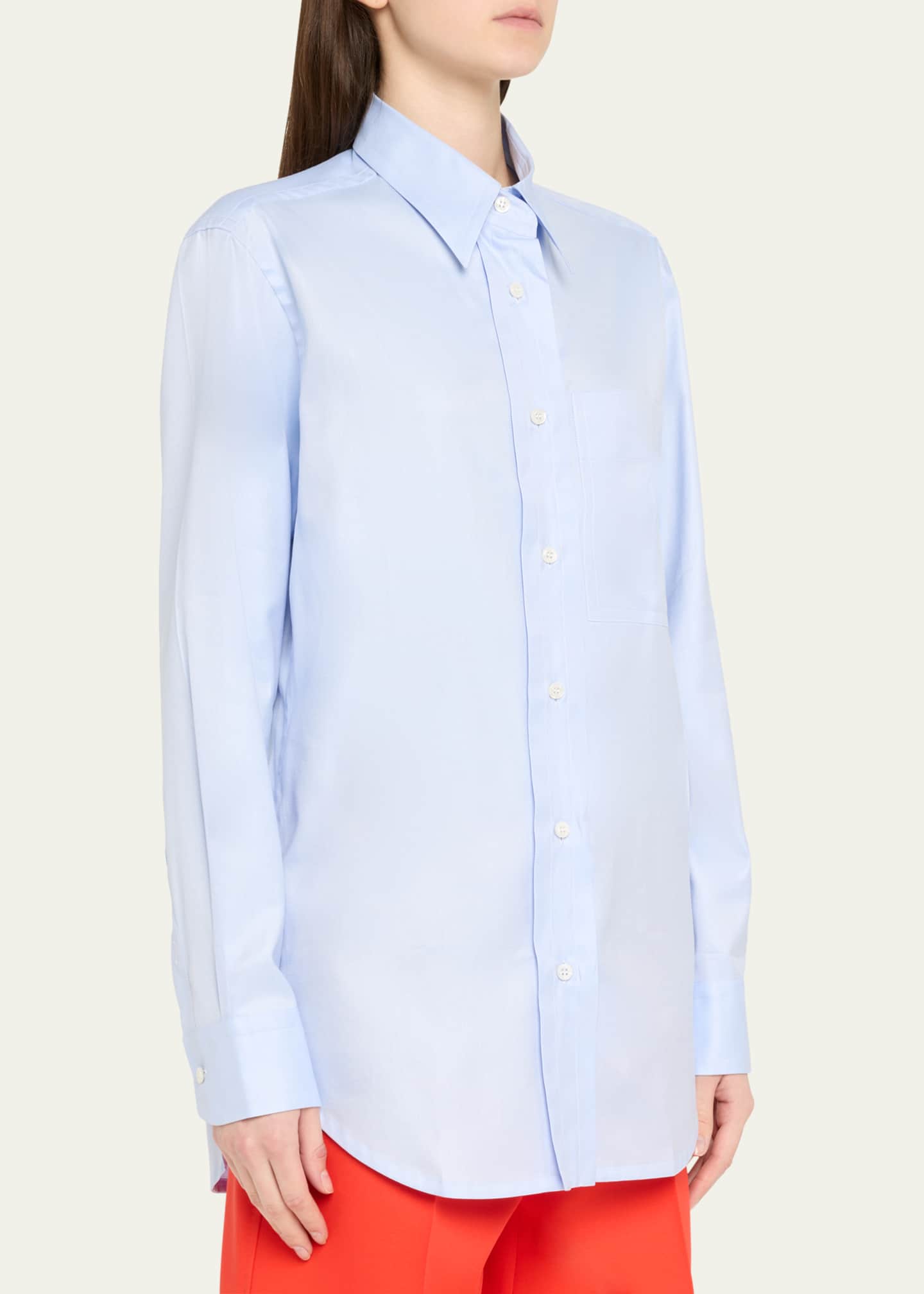 Brioni Button Down Cotton Twill Shirt Image 4 of 5