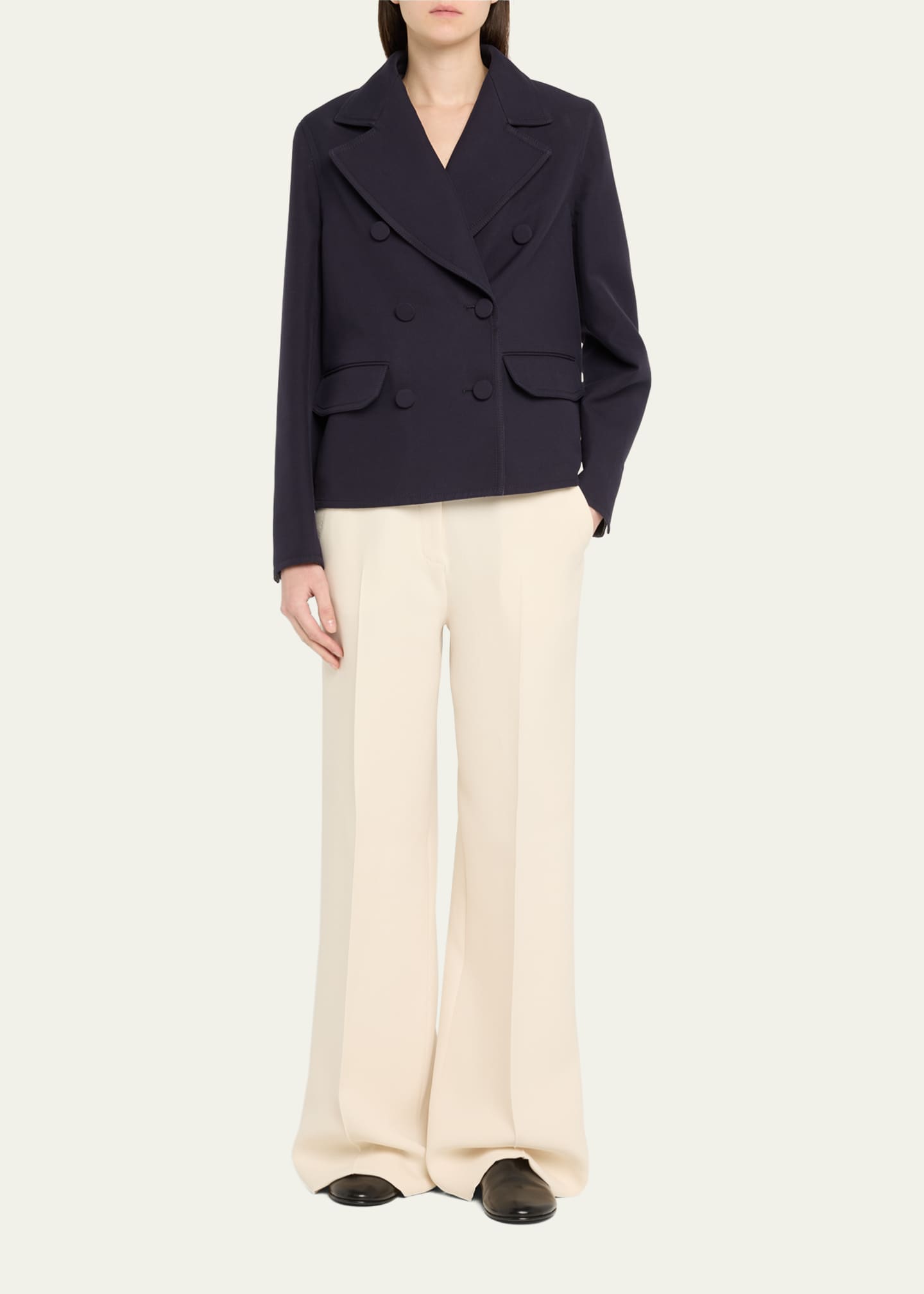 Brioni Double-Breasted Cotton Peacoat Image 2 of 5