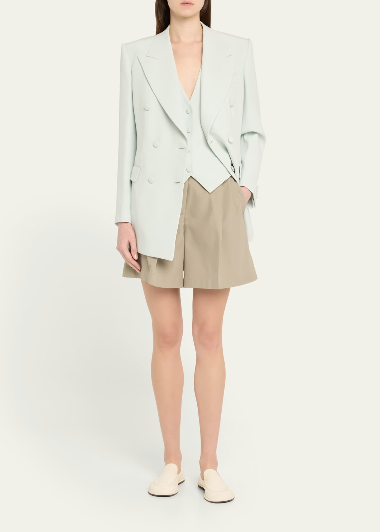 Brioni Double-Breasted Cady Silk Jacket Image 2 of 5