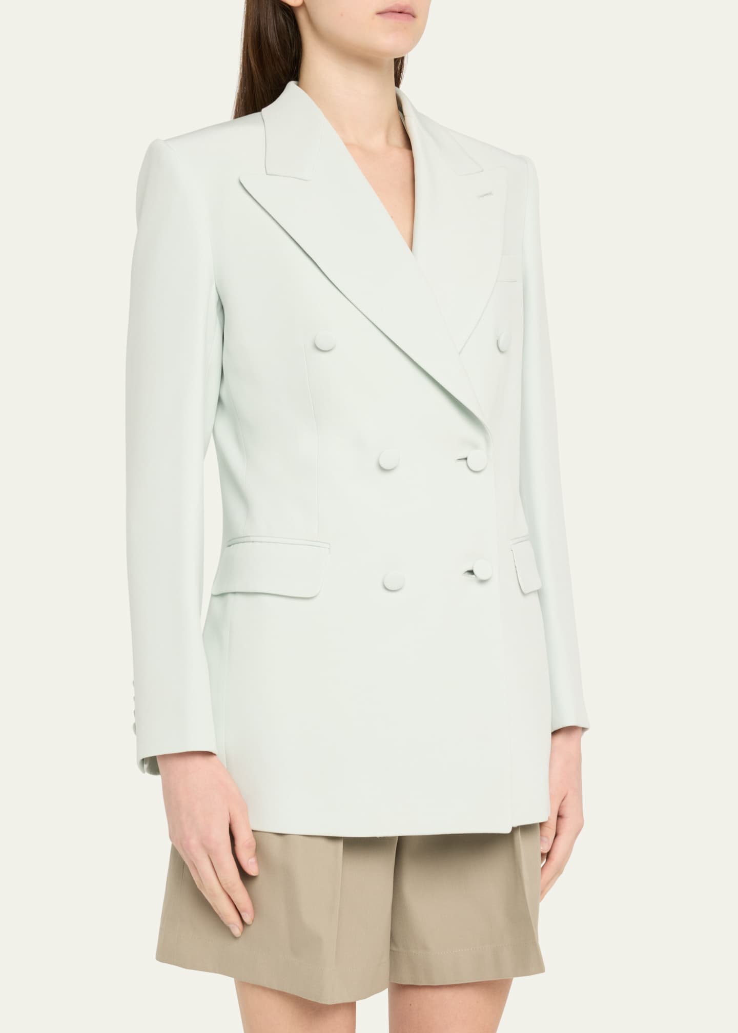 Brioni Double-Breasted Cady Silk Jacket Image 4 of 5