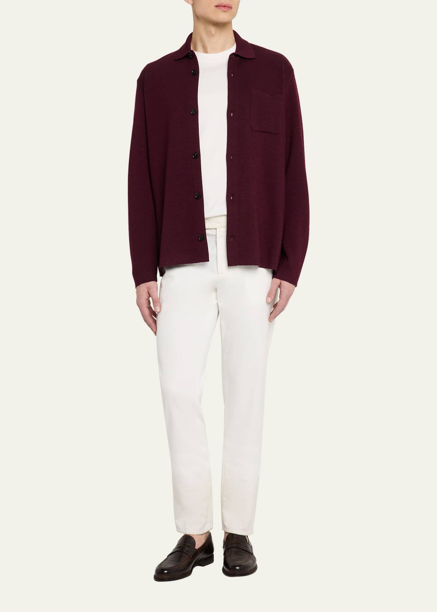 Baldassari Men's Wool Overshirt Image 2 of 5