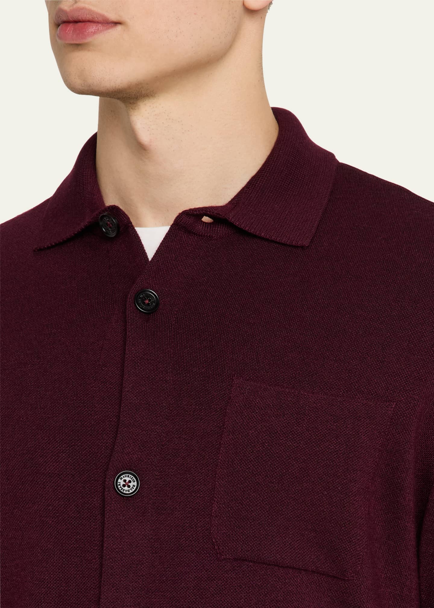 Baldassari Men's Wool Overshirt Image 5 of 5