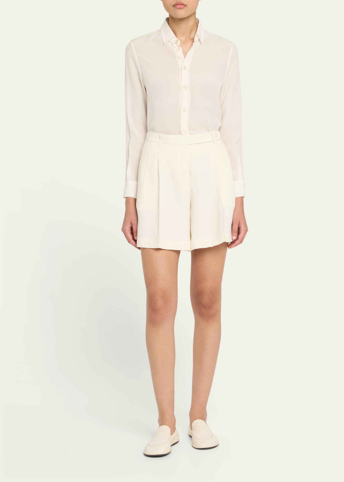 Brioni Con Light Cady Silk Shorts Image 2 of 5