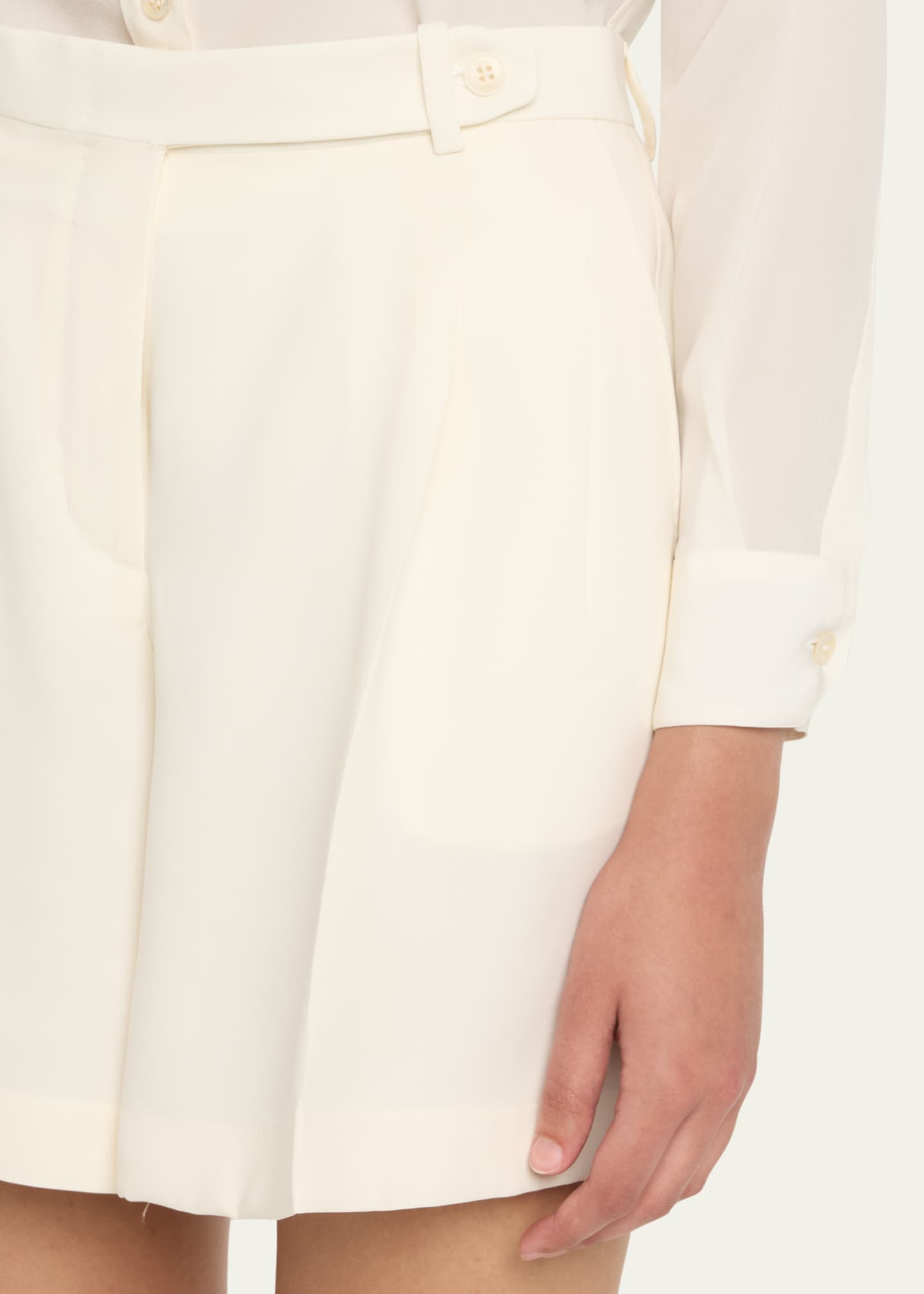 Brioni Con Light Cady Silk Shorts Image 5 of 5