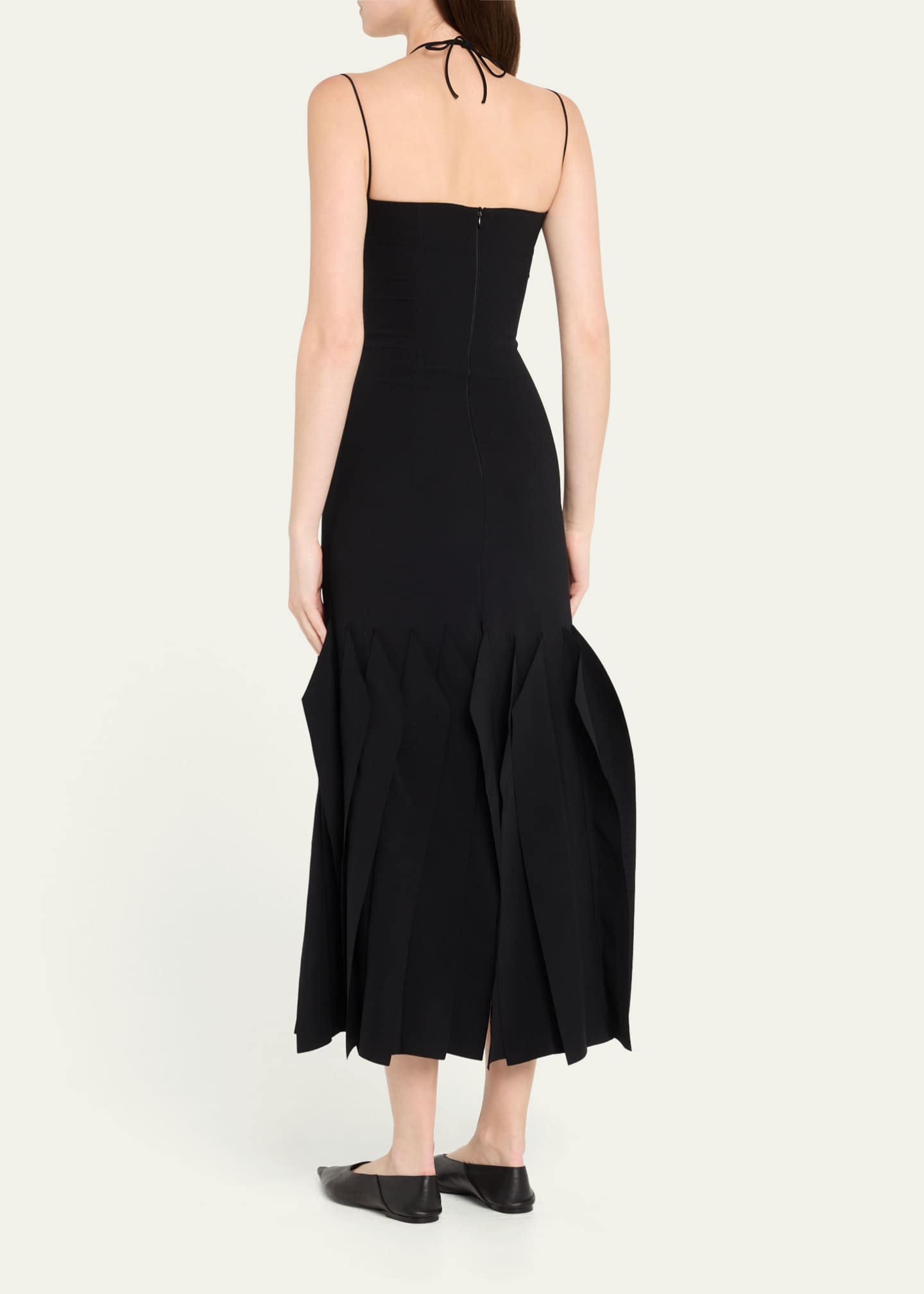 A.W.A.K.E. MODE Lip Choker Midi Dress Image 3 of 5