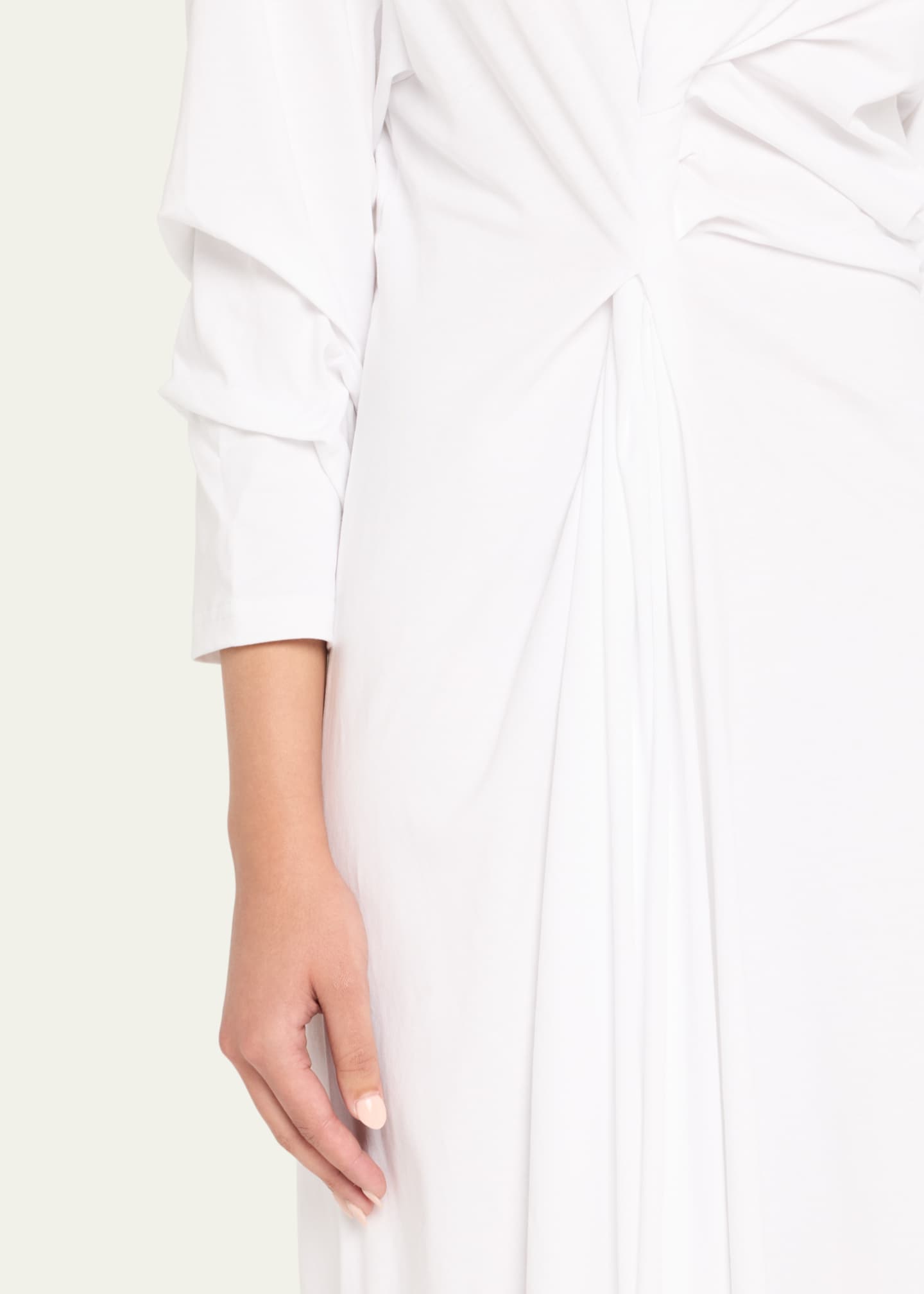 A.W.A.K.E. MODE Knotted Jersey Maxi Dress Image 4 of 4