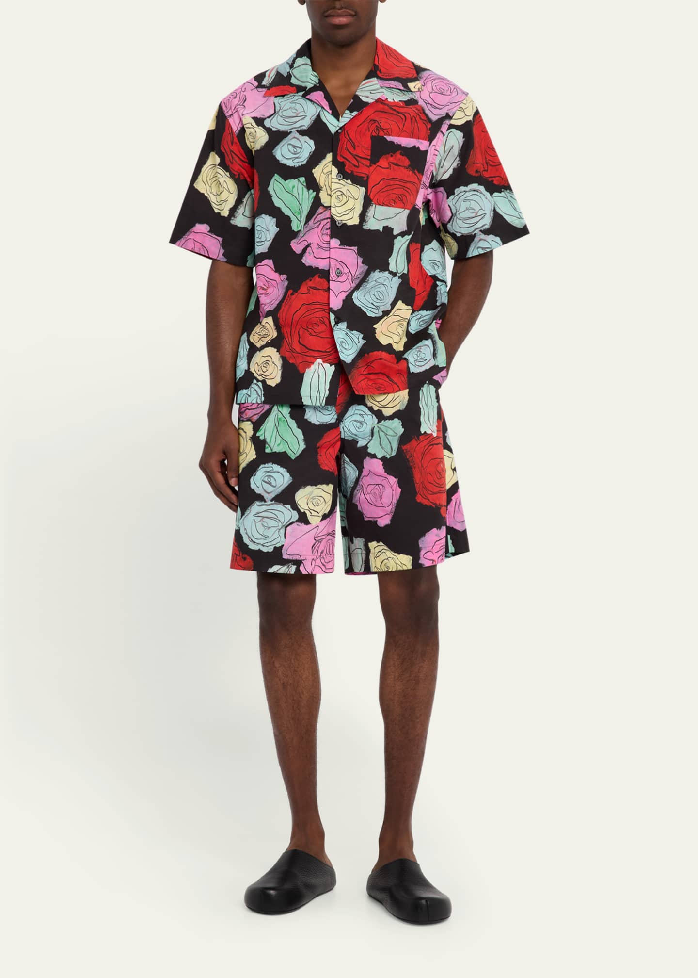 Marni Men's Medium Roses Camp Shirt Image 2 of 5