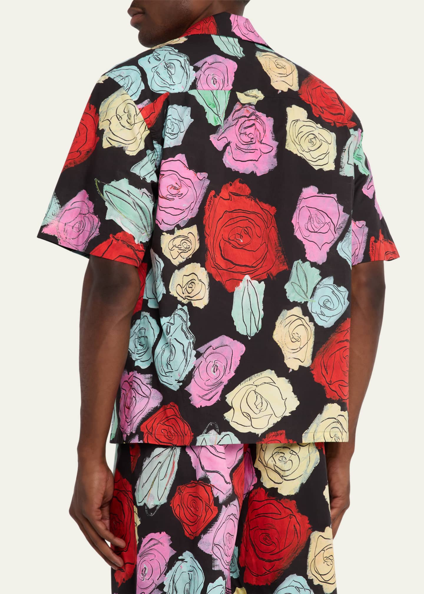 Marni Men's Medium Roses Camp Shirt Image 3 of 5