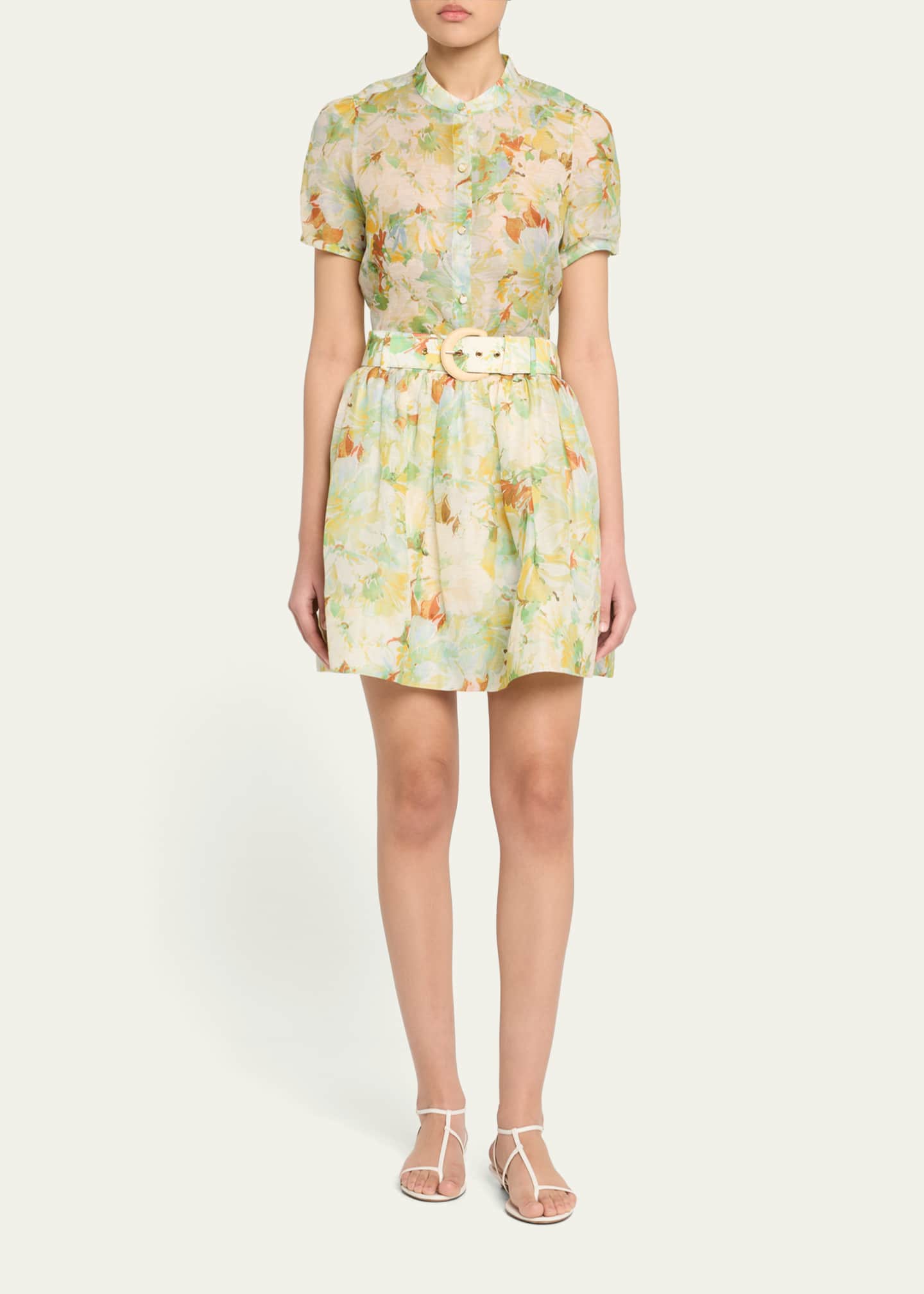 Alba Belted Mini Skirt