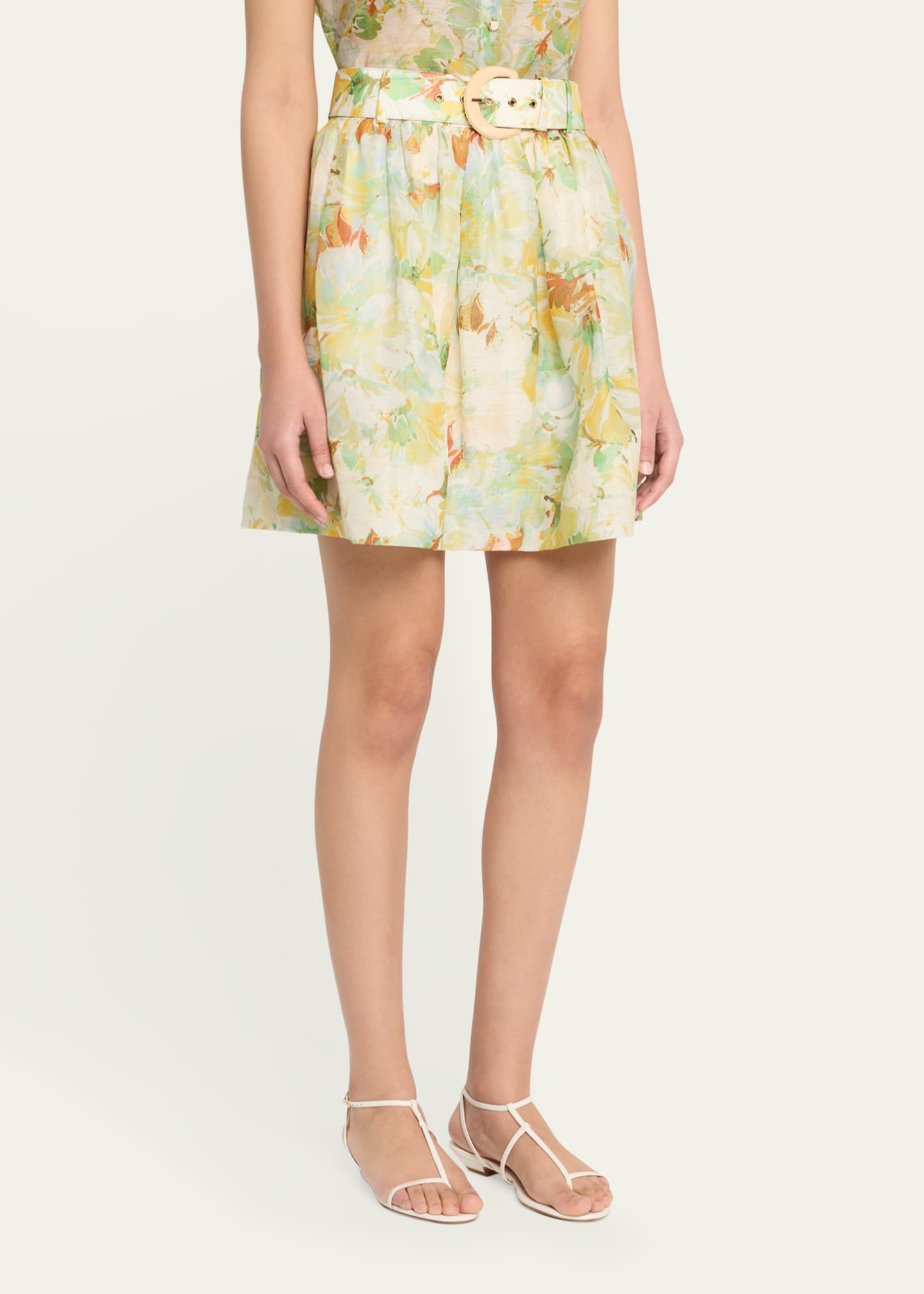 Alba Belted Mini Skirt