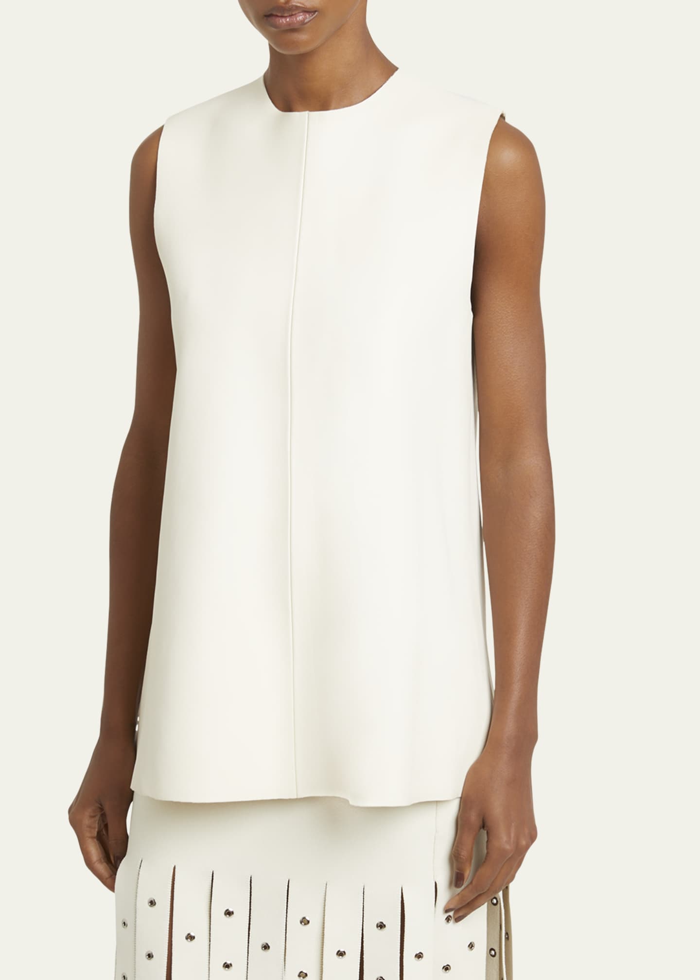 Proenza Schouler Noa Backless Buckled Textured Leather Top Image 4 of 5