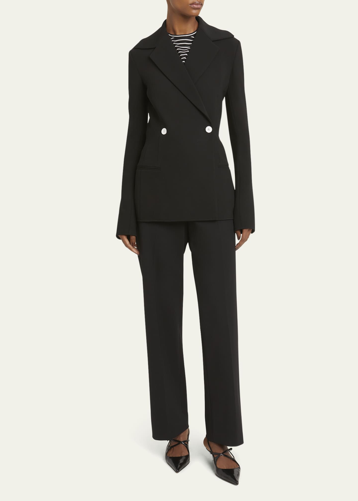 Proenza Schouler Oliver Sailor Wool Gabardine Pants Image 2 of 5