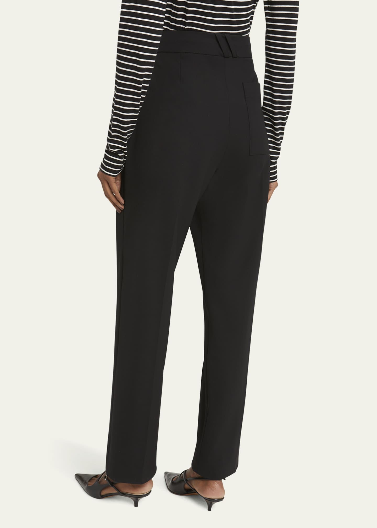 Proenza Schouler Oliver Sailor Wool Gabardine Pants Image 3 of 5