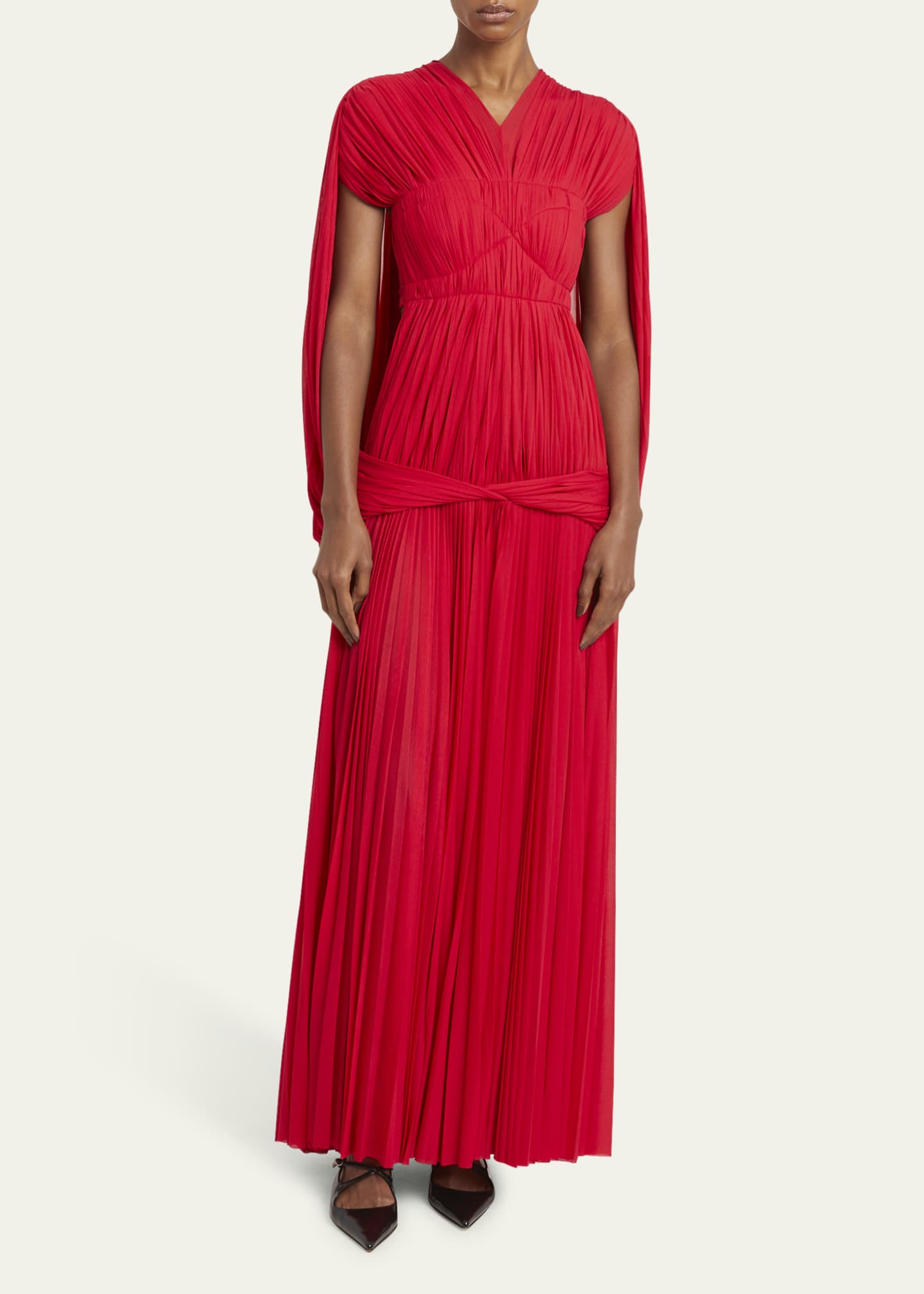 Proenza Schouler Rumi Dress in Pleated Jersey Image 2 of 5