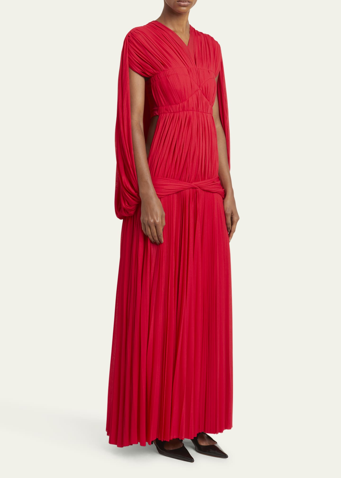 Proenza Schouler Rumi Dress in Pleated Jersey Image 4 of 5