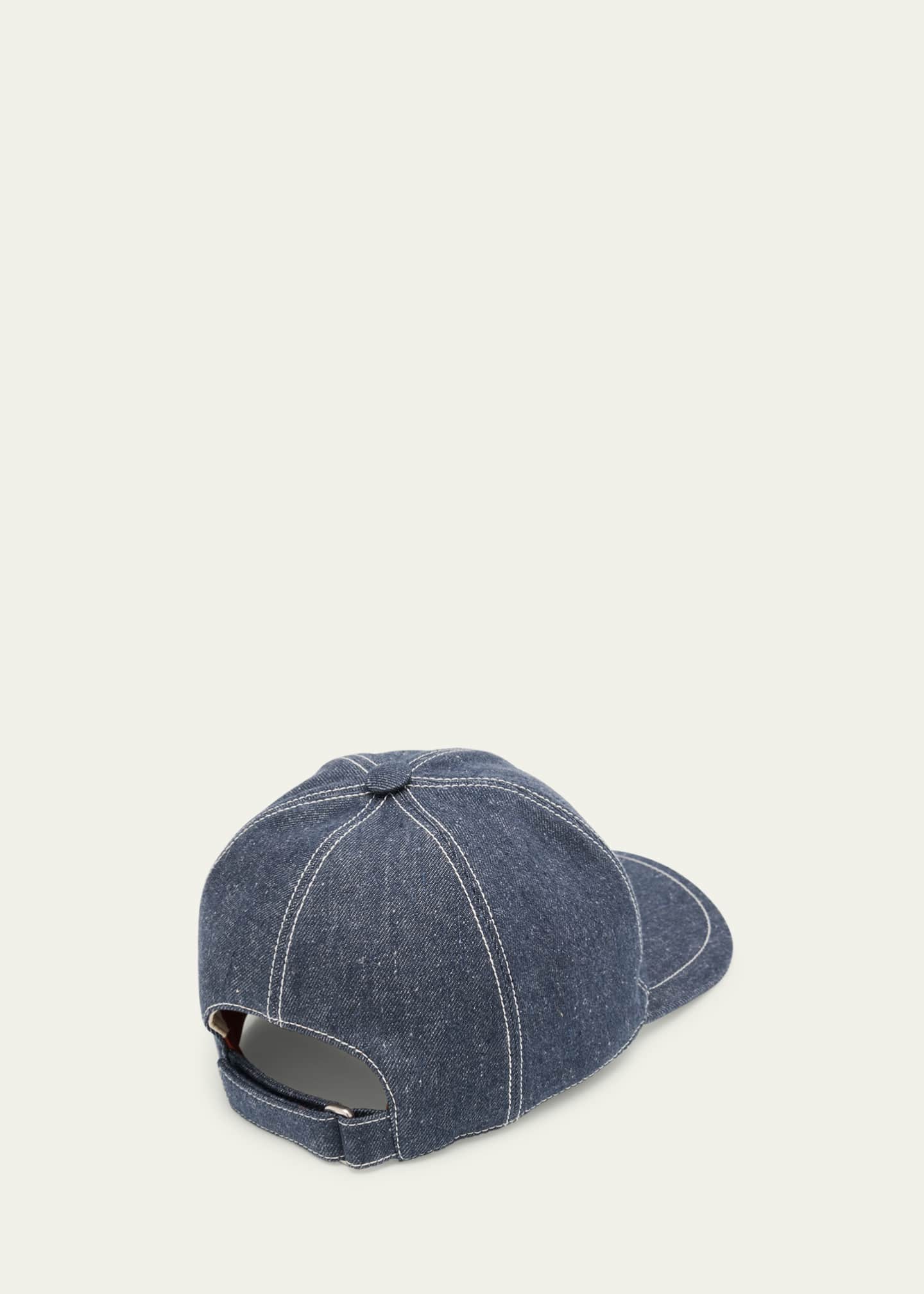 Men's Denim Six-Panel Baseball Cap