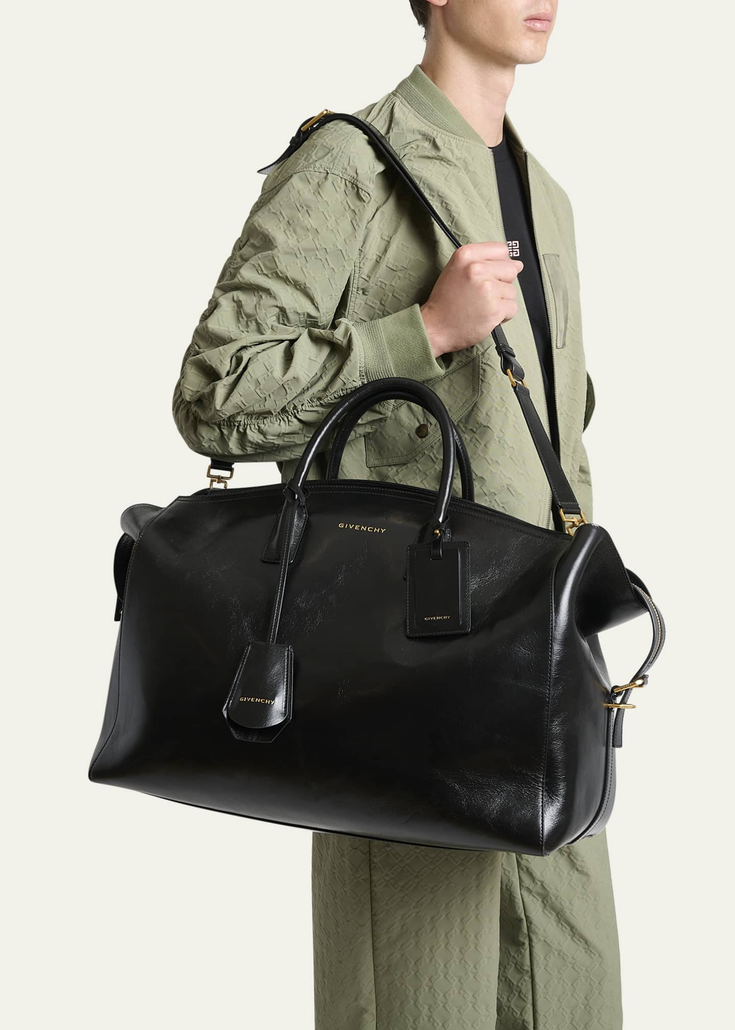 Givenchy Men's Leather Duffel Bag Image 2 of 6