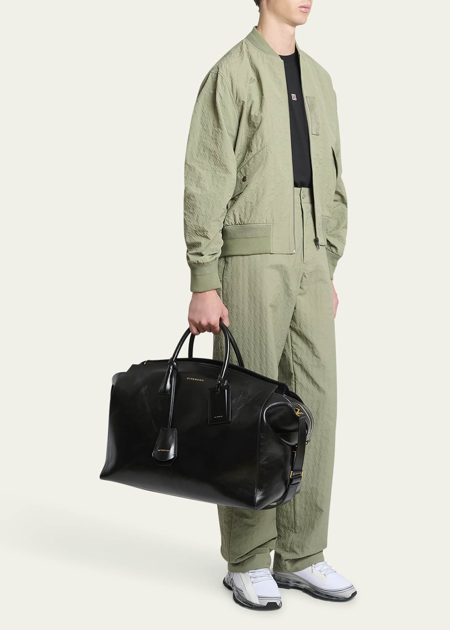 Givenchy Men's Leather Duffel Bag Image 5 of 6
