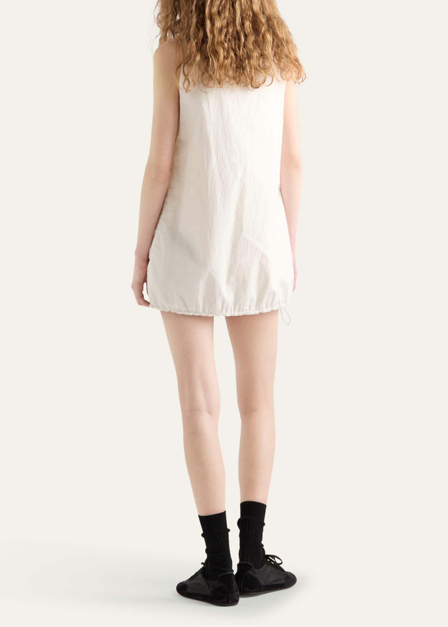 Prada Cinched Drawstring Mini Dress Image 3 of 4
